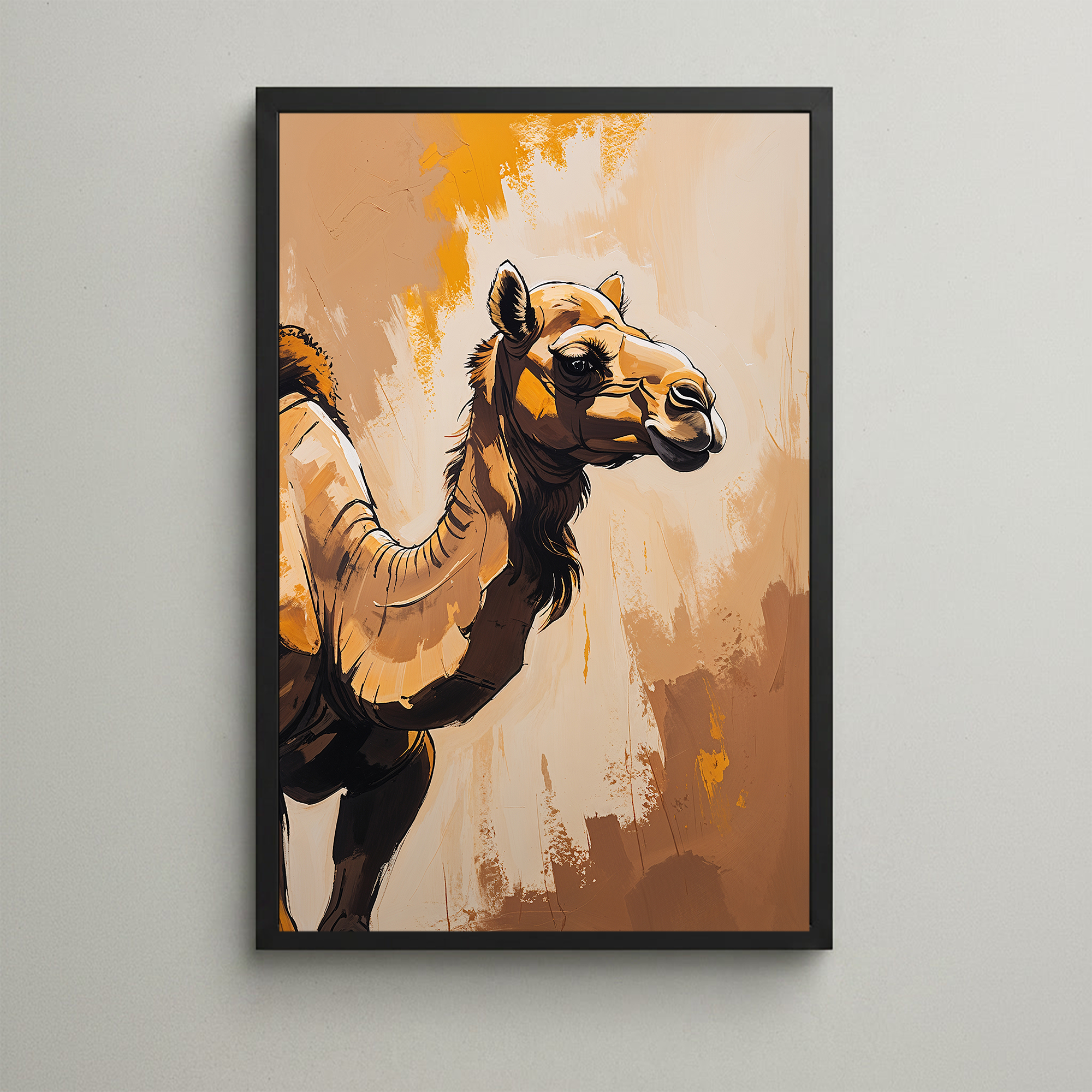 Abstract Camel Wall Art II | Digital Download