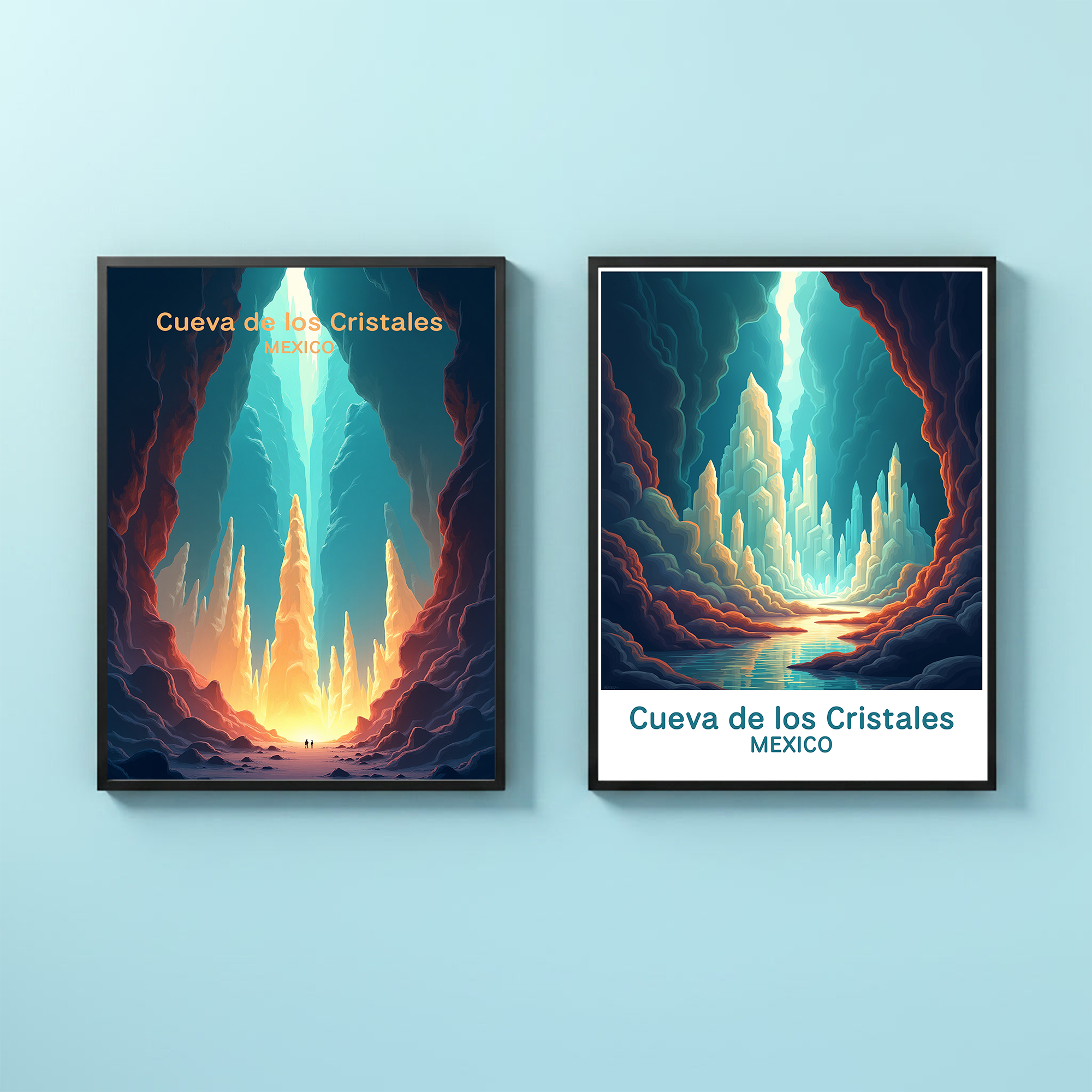 Cueva de los Cristales Mexico Digital Print | Giant Crystal Cave Art