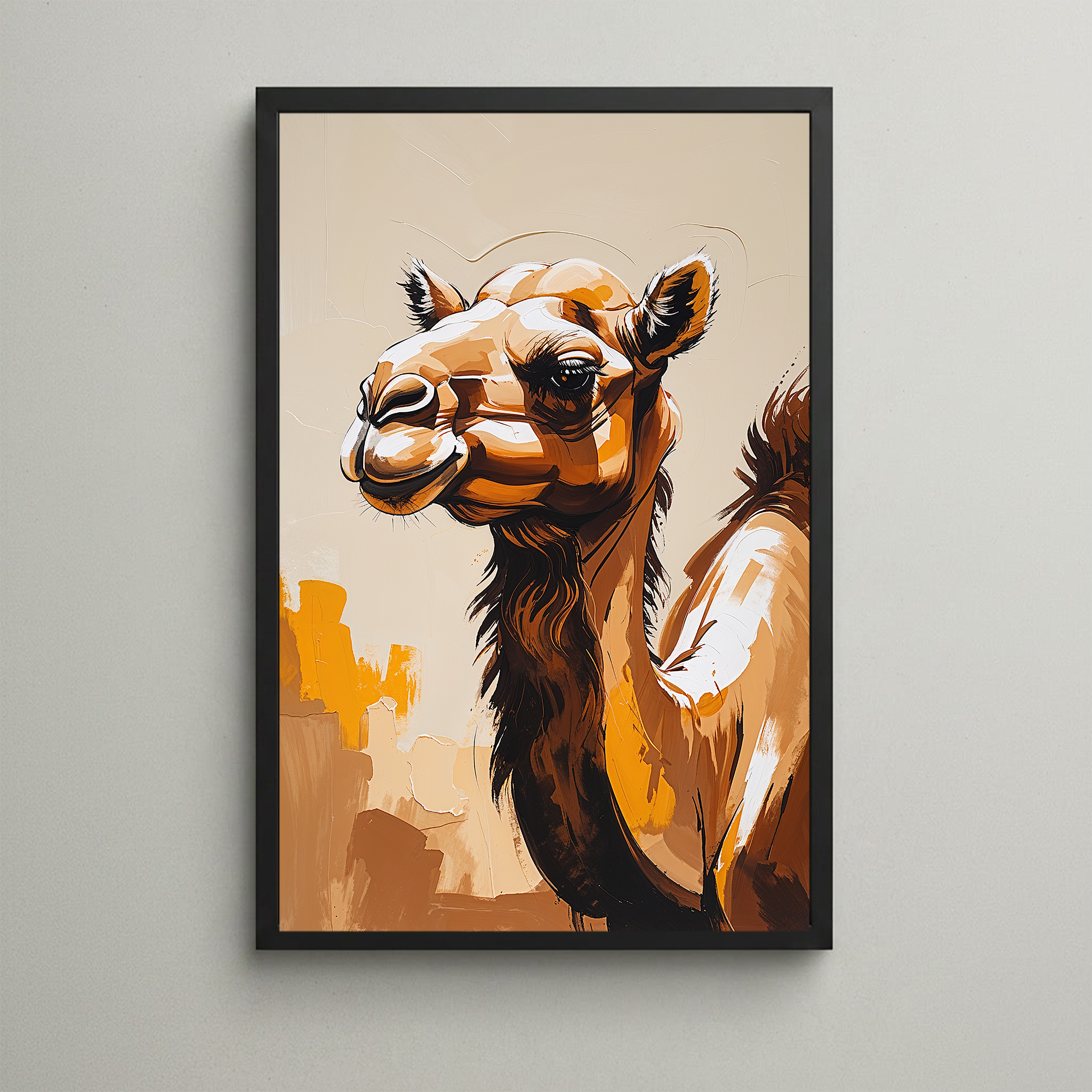 Abstract Camel Wall Art | Digital Download