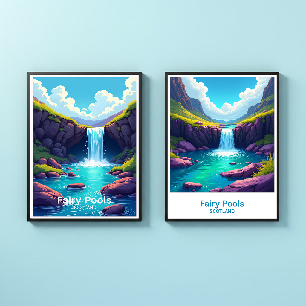 Fairy Pools Scotland Landscape Art Print | Digital Download