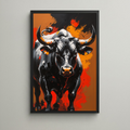Abstract Bull Wall Art | Digital Download