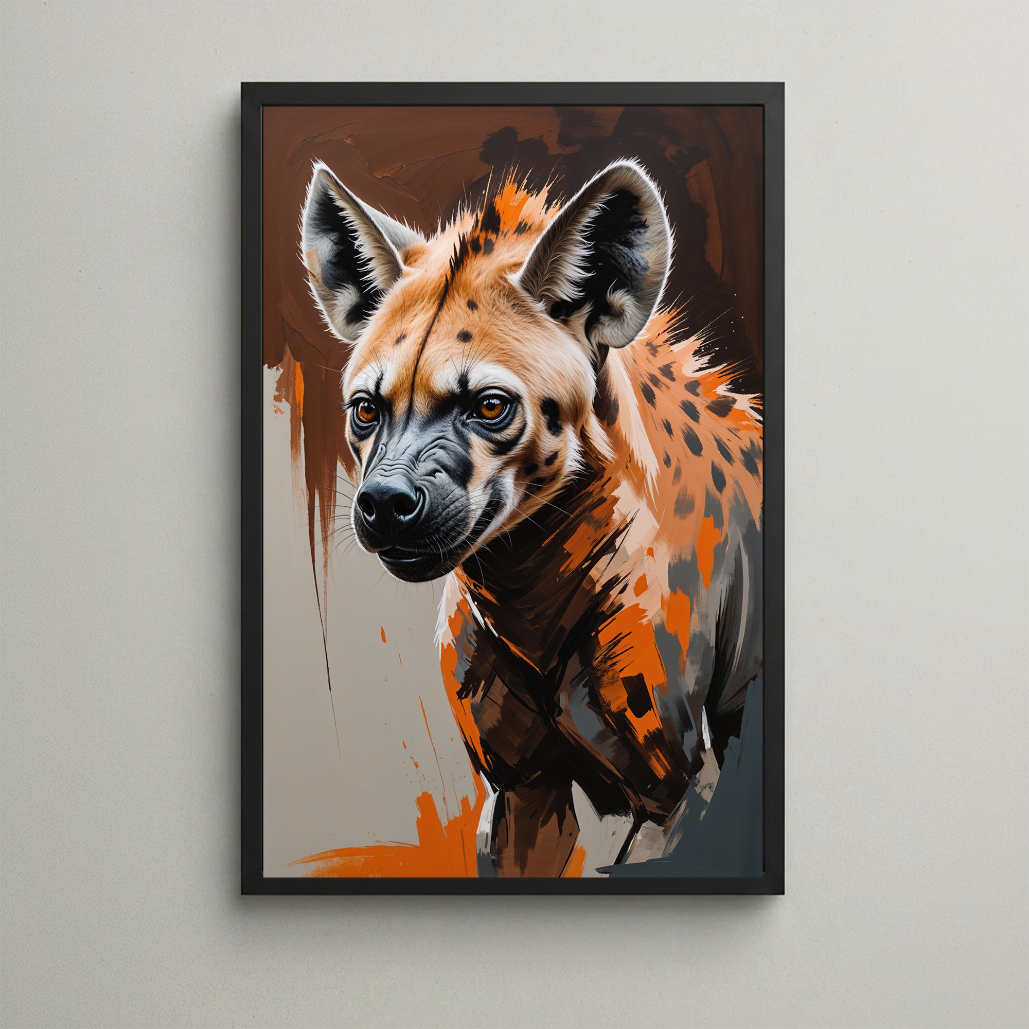 Abstract Hyena Wall Art | Digital Download