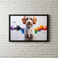 Colorful Poodle Art | Digital Download Print