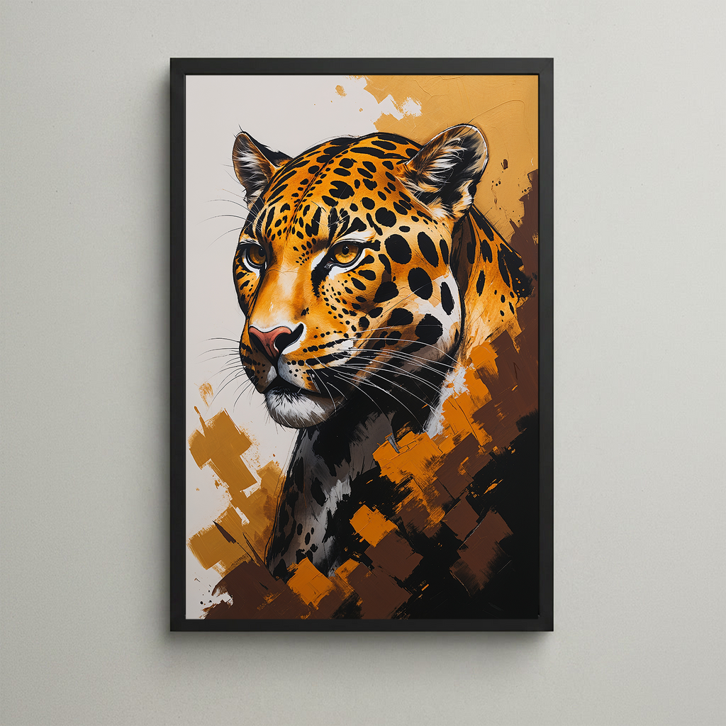 Abstract Jaguar II Wall Art | Digital Download