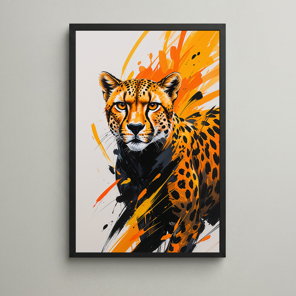 Abstract Cheetah Wall Art | Digital Download