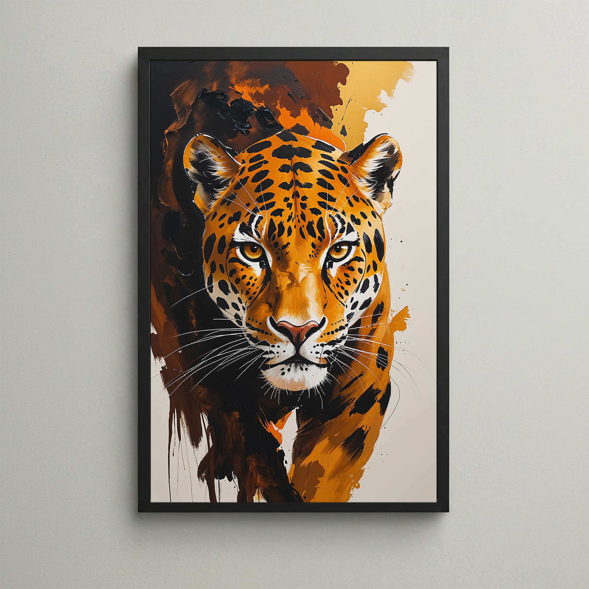 Abstract Jaguar Wall Art | Digital Download
