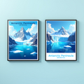 Digital art of the Antarctic Peninsula by Reflectionare, showcasing icy landscapes and dramatic polar scenery.