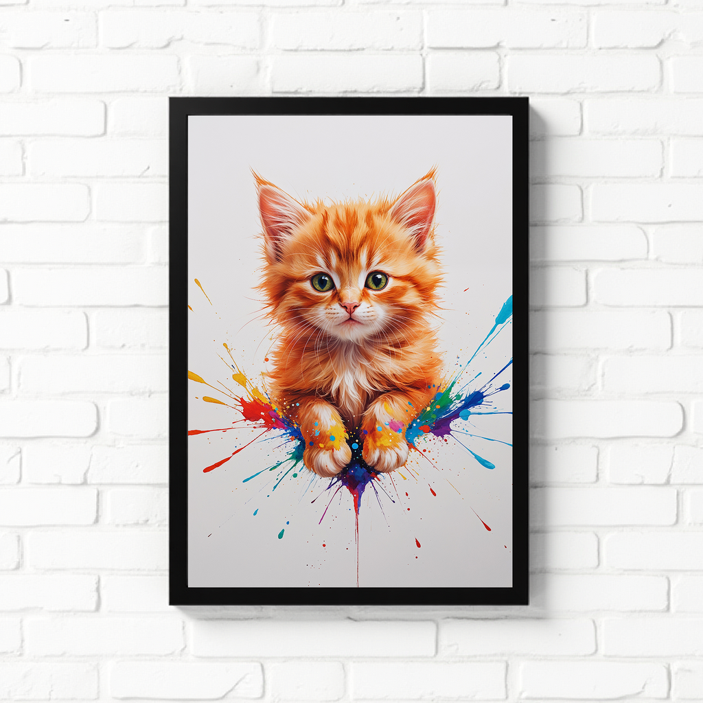 Colorful Kitten Paws Art | Digital Download Print