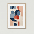 Abstract Geometric Harmony Modern Art Print | Minimalist Decor