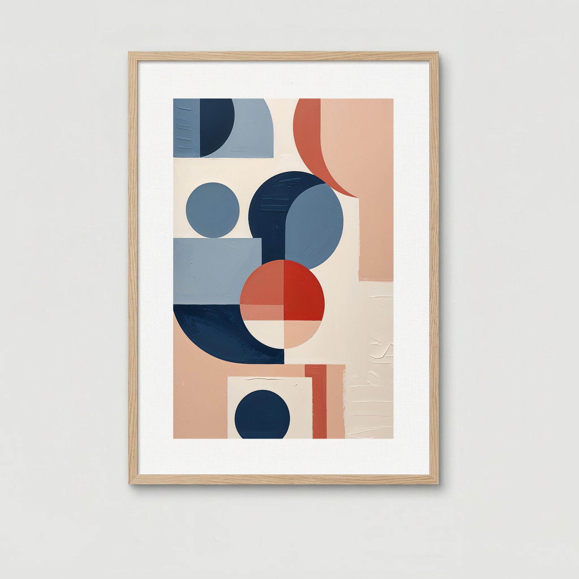 Abstract Geometric Harmony Modern Art Print | Minimalist Decor