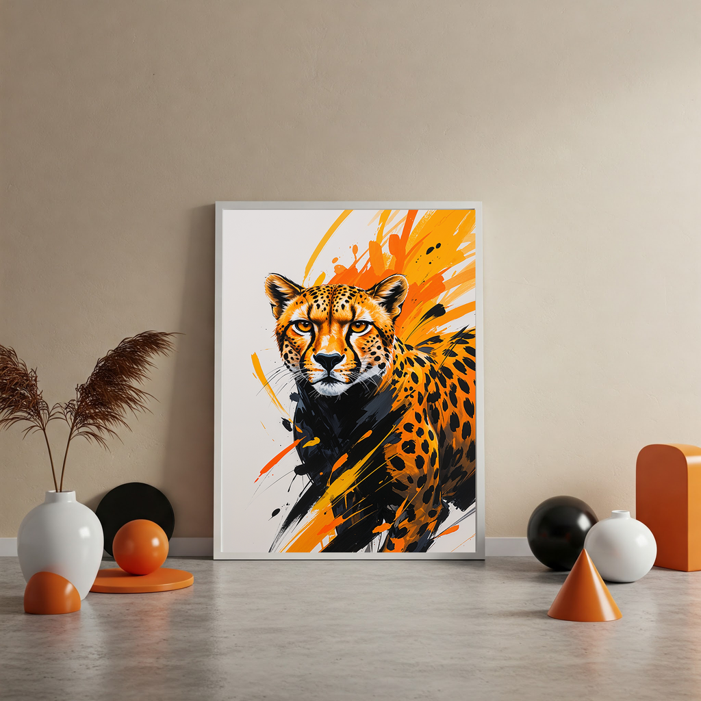Abstract Cheetah Wall Art | Digital Download