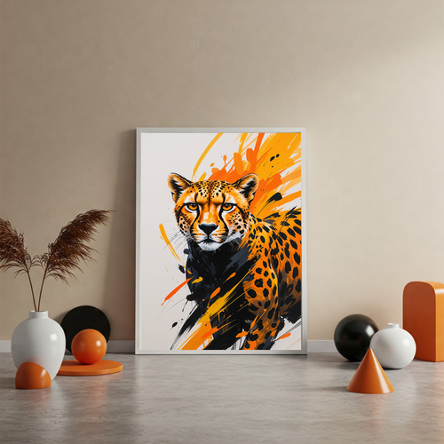 Abstract Cheetah Wall Art | Digital Download