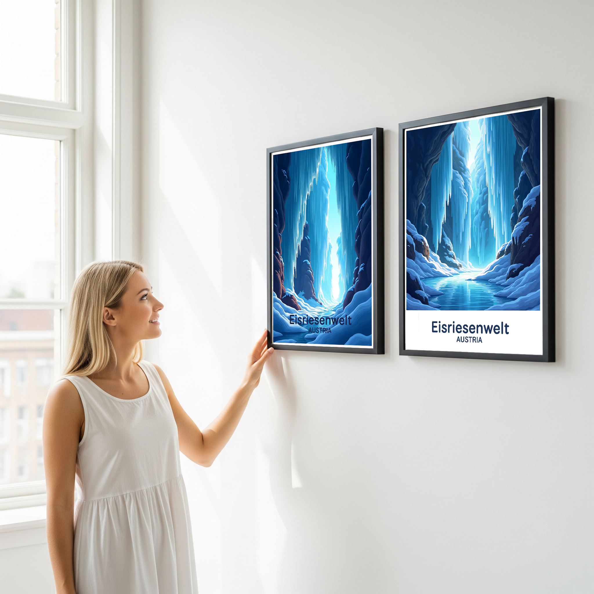Eisriesenwelt Austria Digital Print | Giant Ice Cave Art