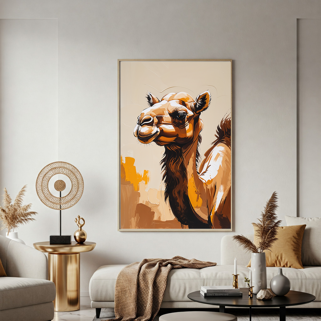 Abstract Camel Wall Art | Digital Download