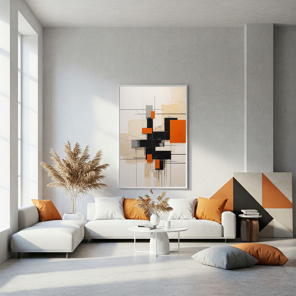 Abstract Geometric Modern Art Print | Minimalist Wall Decor