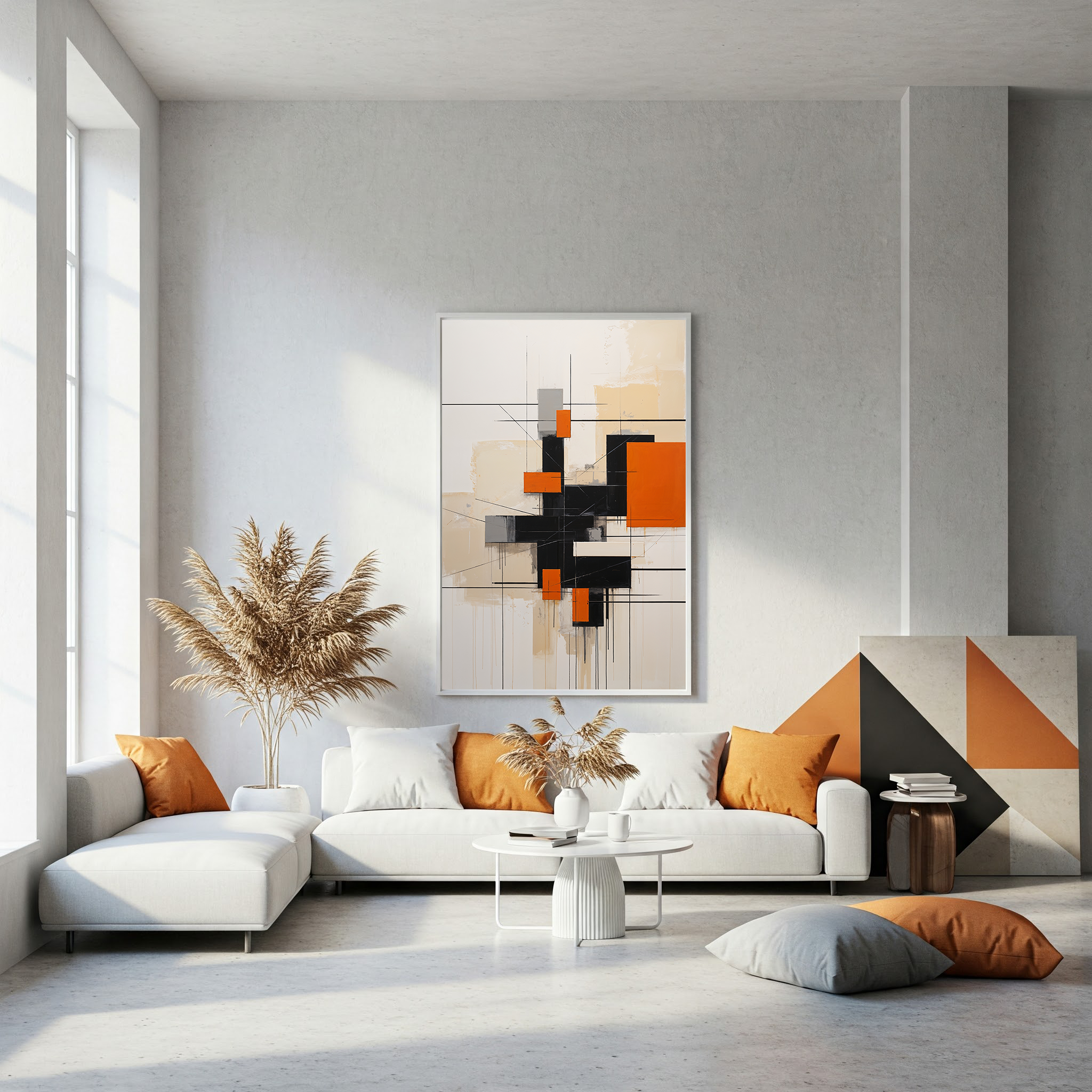 Abstract Geometric Modern Art Print | Minimalist Wall Decor