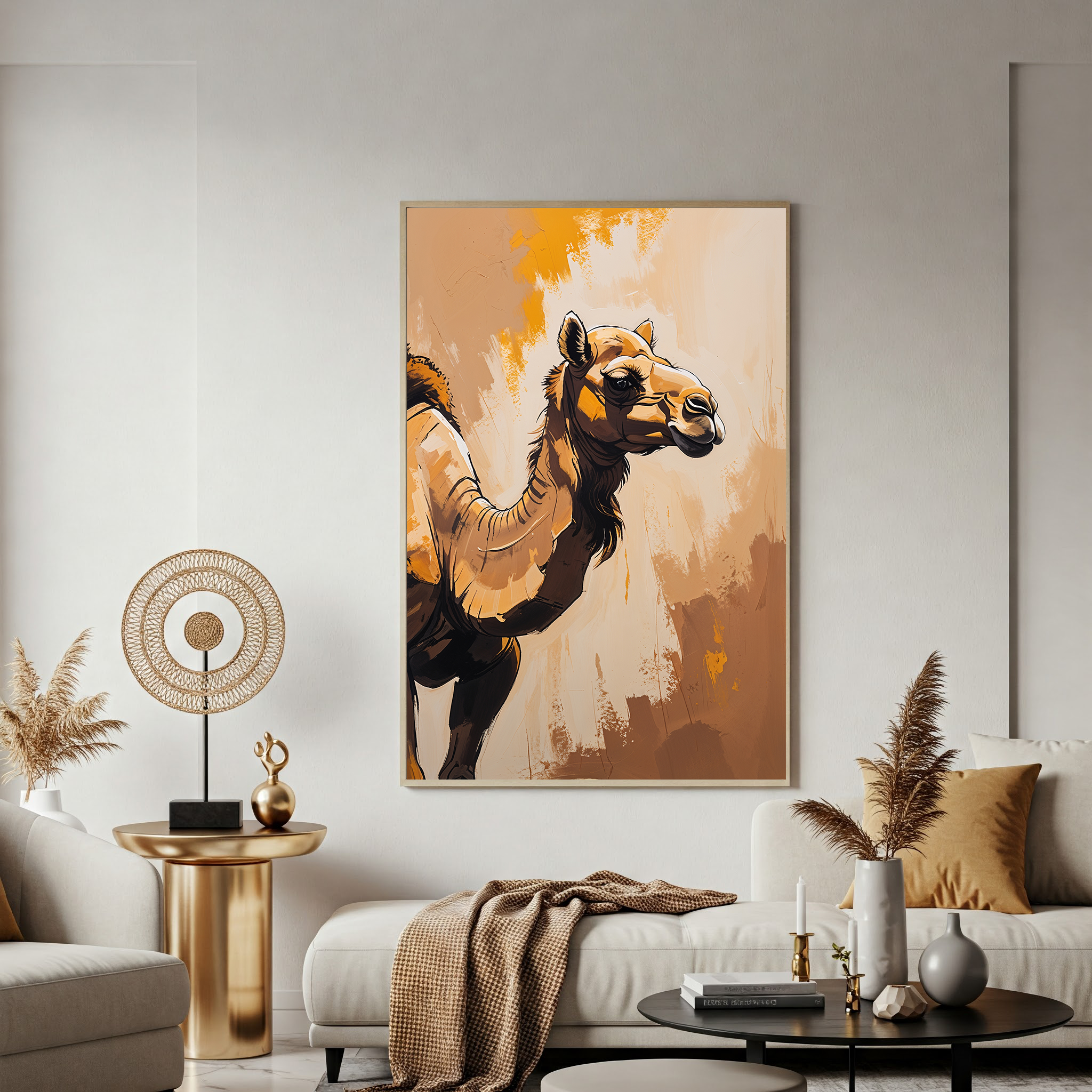 Abstract Camel Wall Art II | Digital Download