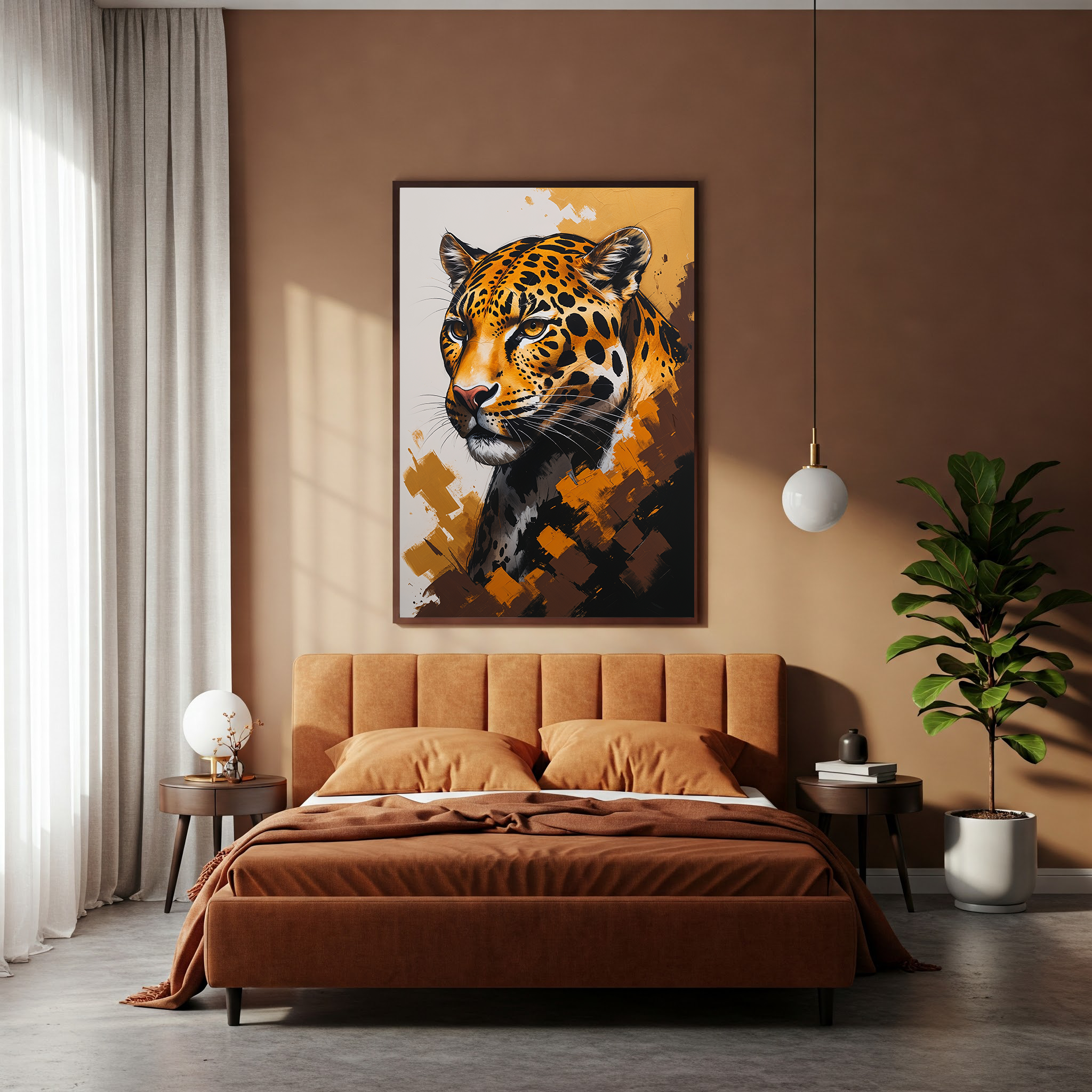 Abstract Jaguar II Wall Art | Digital Download
