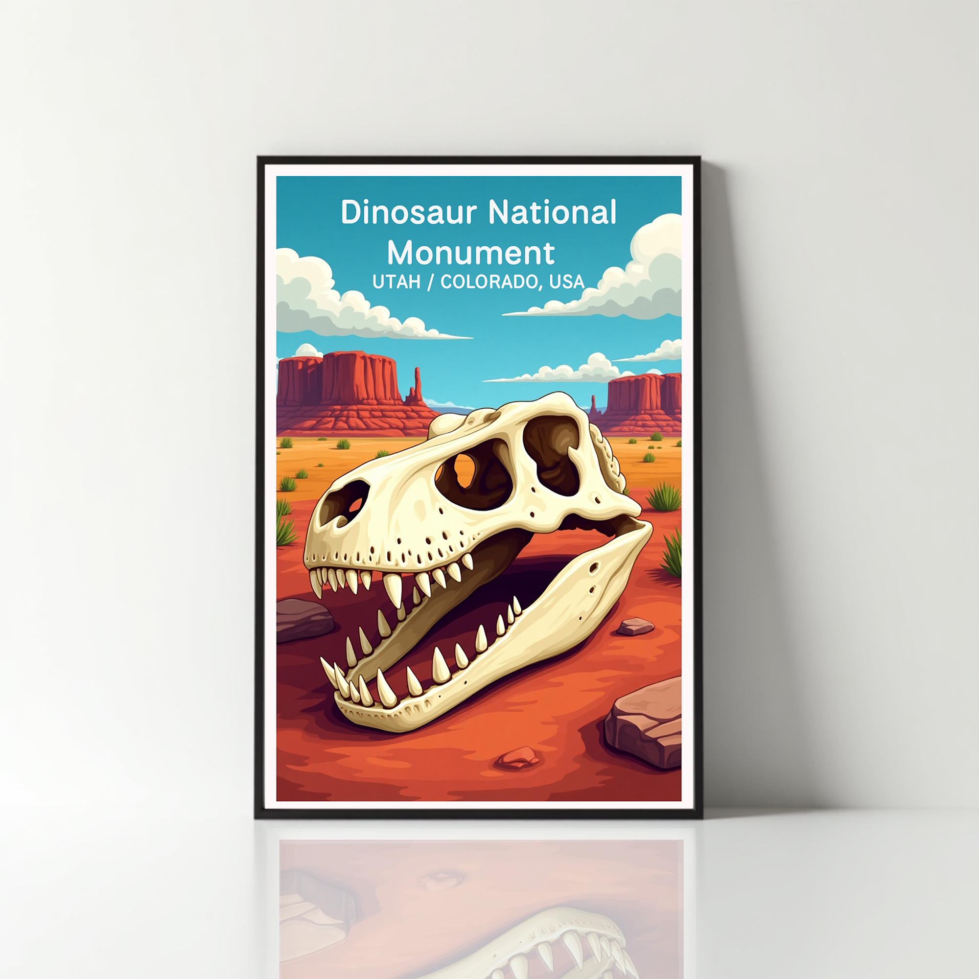 Dinosaur National Monument Digital Print | Utah Colorado Fossil Art