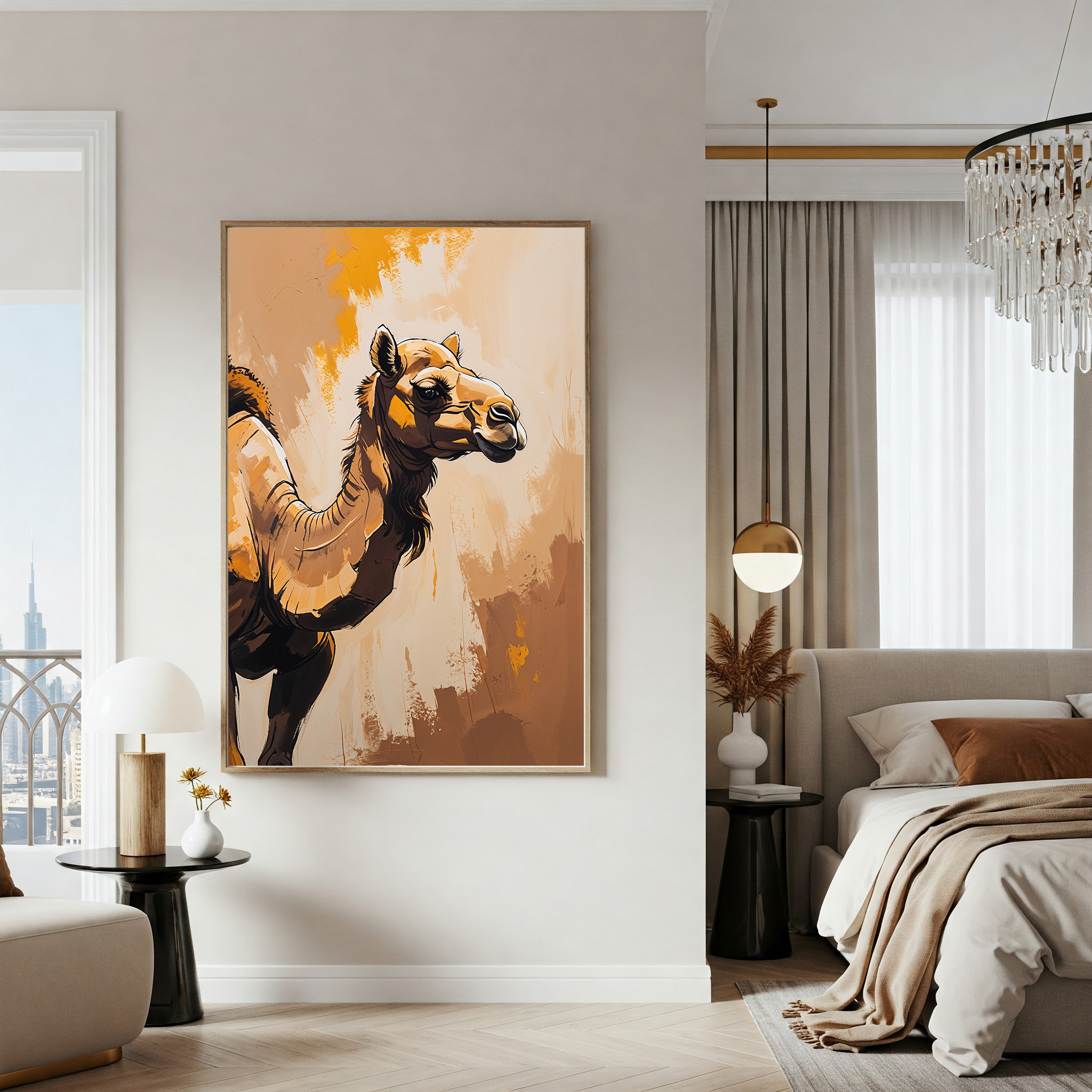 Abstract Camel Wall Art II | Digital Download