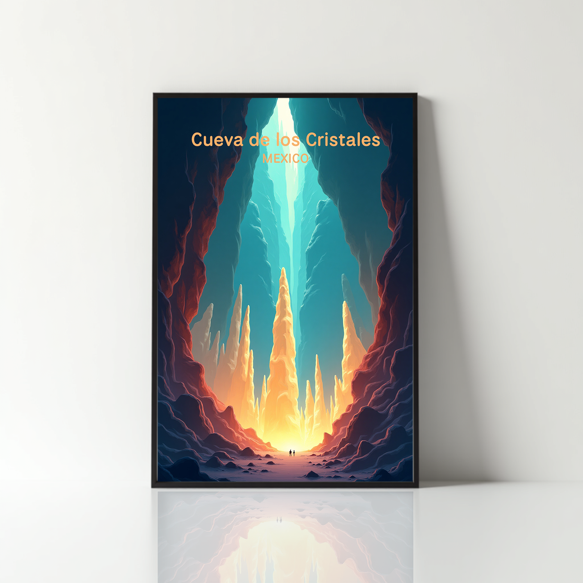 Cueva de los Cristales Mexico Digital Print | Giant Crystal Cave Art