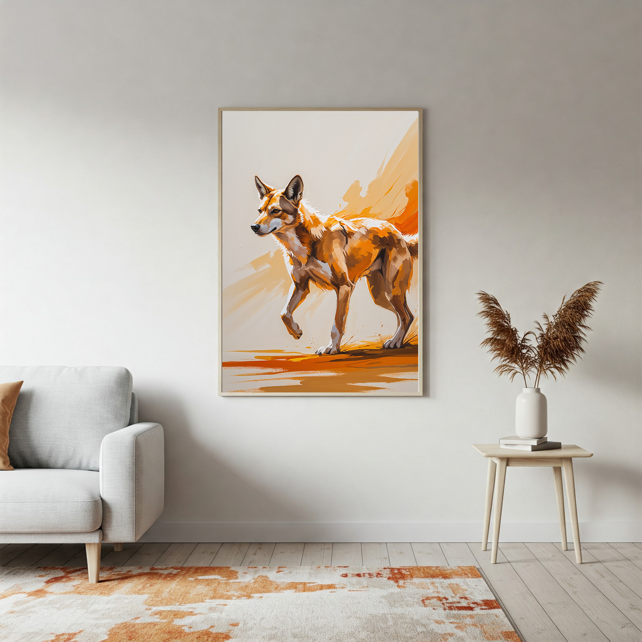 Abstract Dingo Wall Art | Digital Download