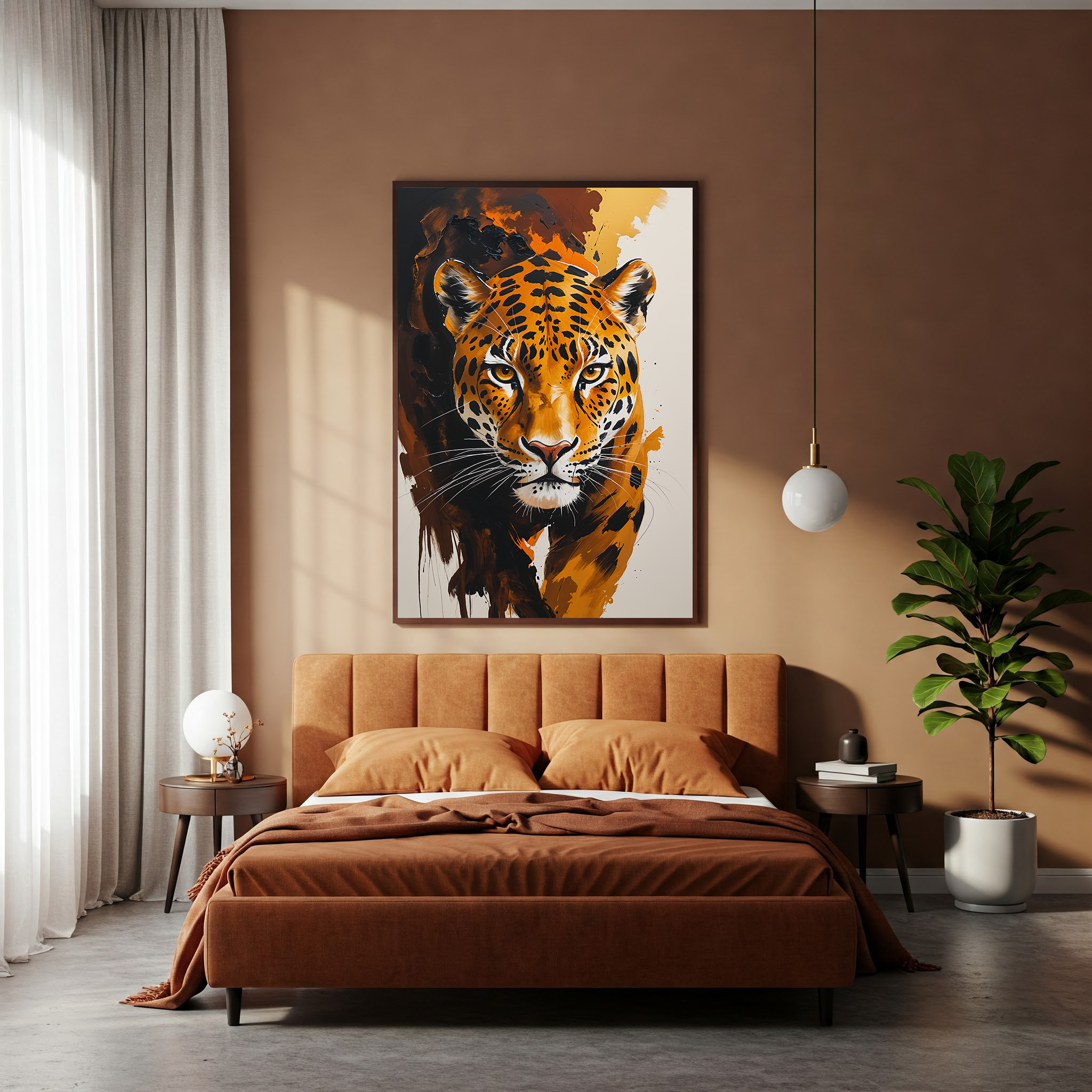 Abstract Jaguar Wall Art | Digital Download
