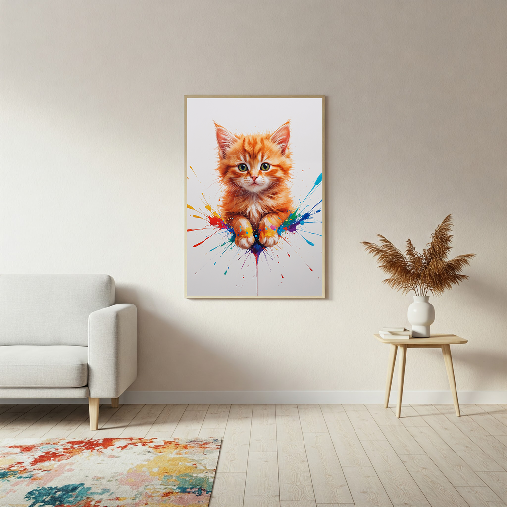 Colorful Kitten Paws Art | Digital Download Print