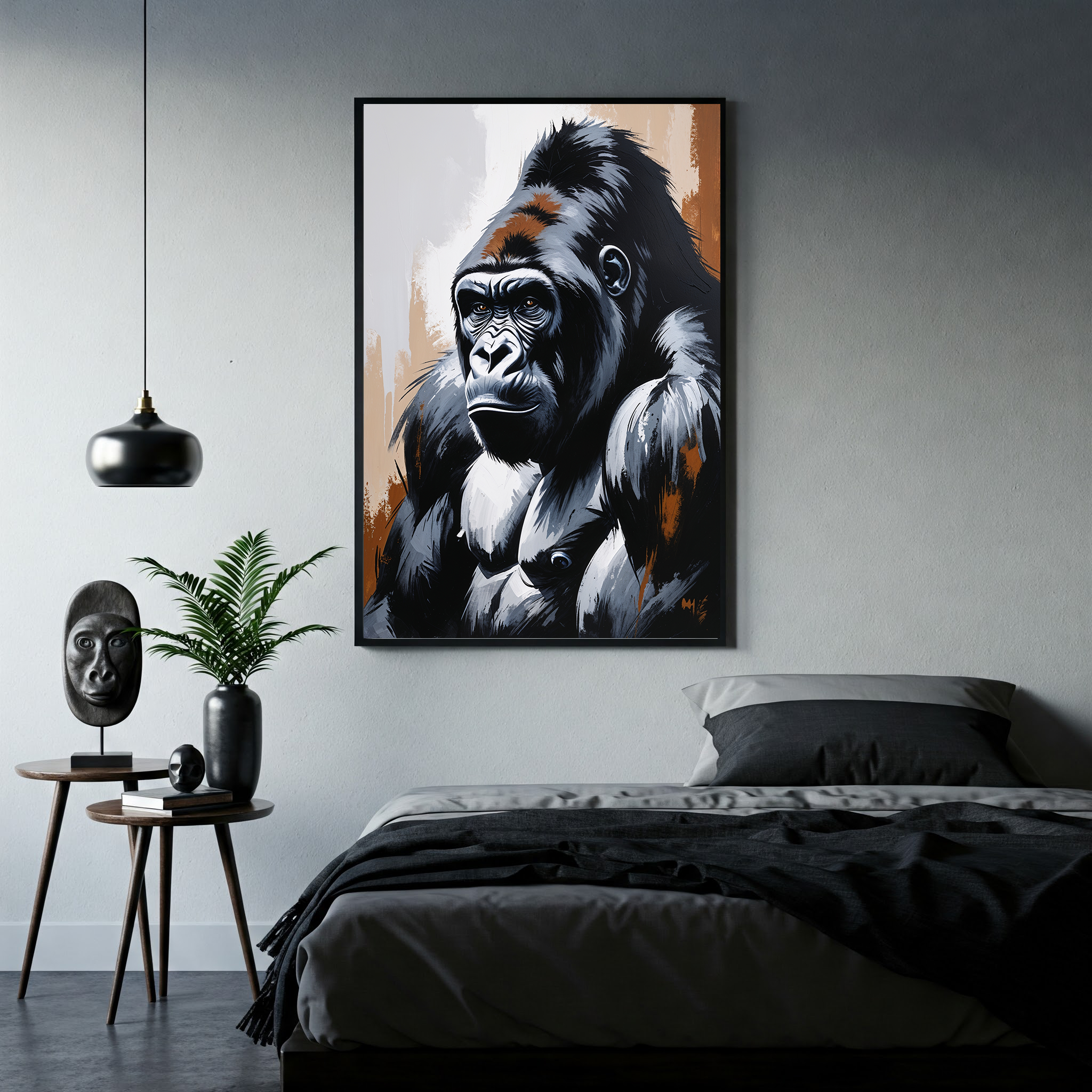 Abstract Gorilla II Art Print | Digital Download