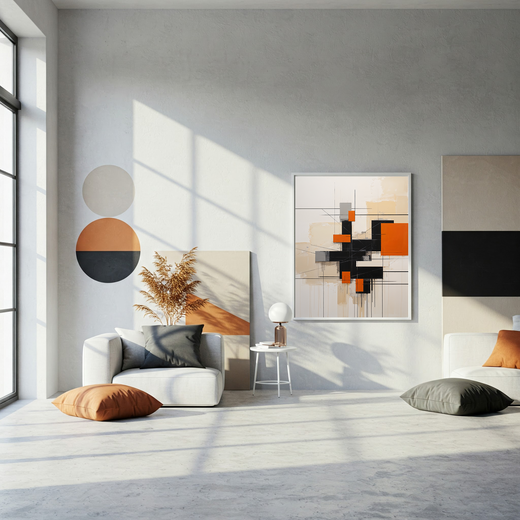 Abstract Geometric Modern Art Print | Minimalist Wall Decor