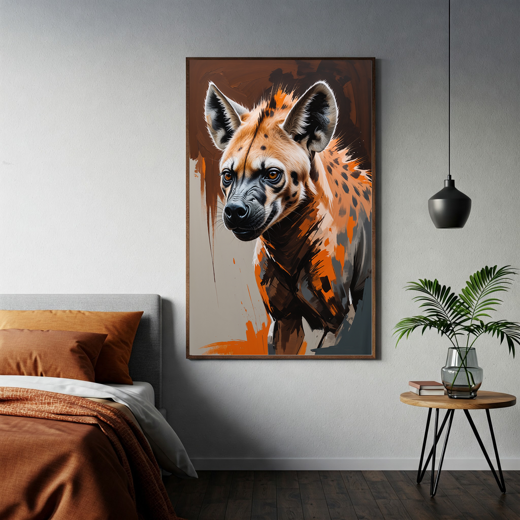 Abstract Hyena Wall Art | Digital Download