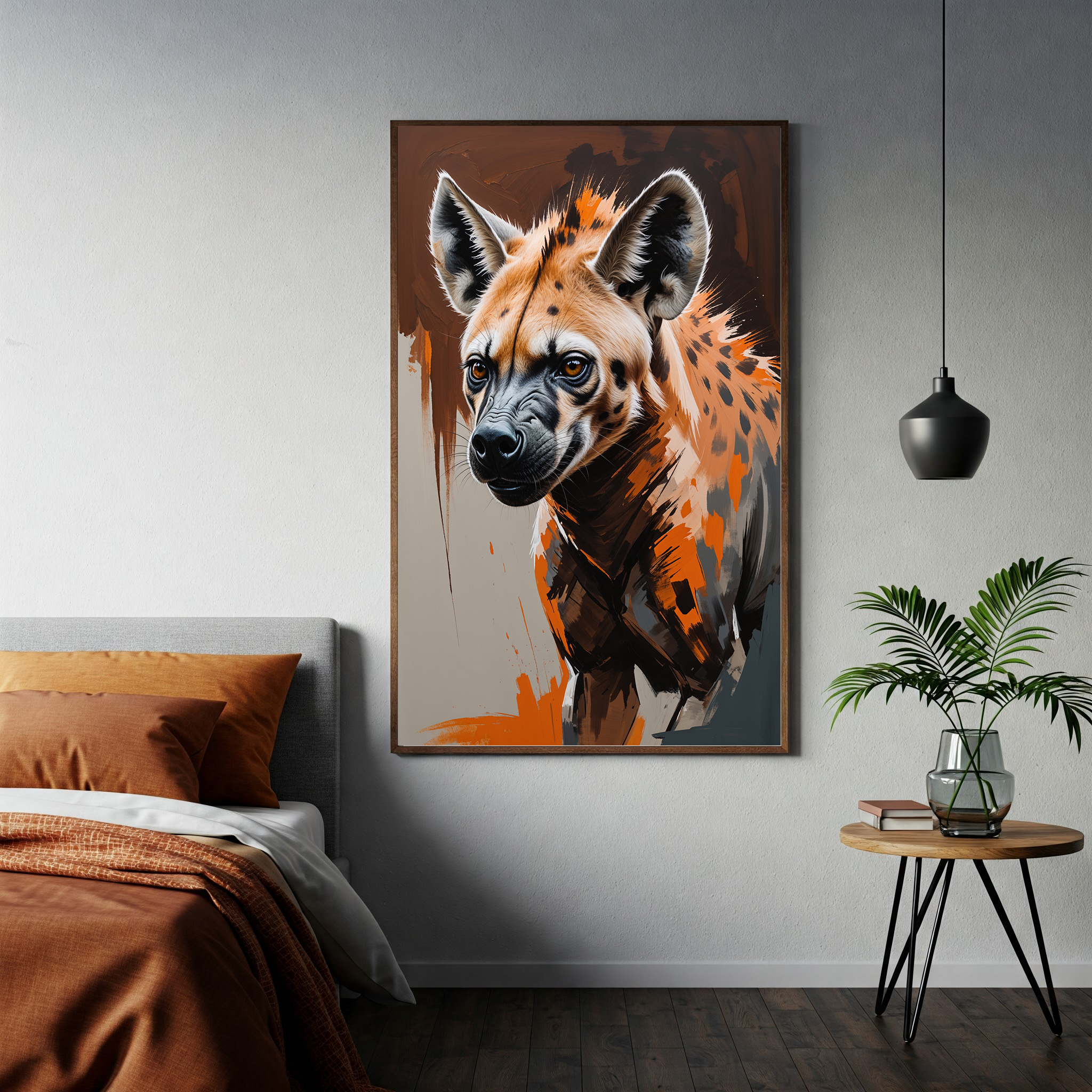 Abstract Hyena Wall Art | Digital Download