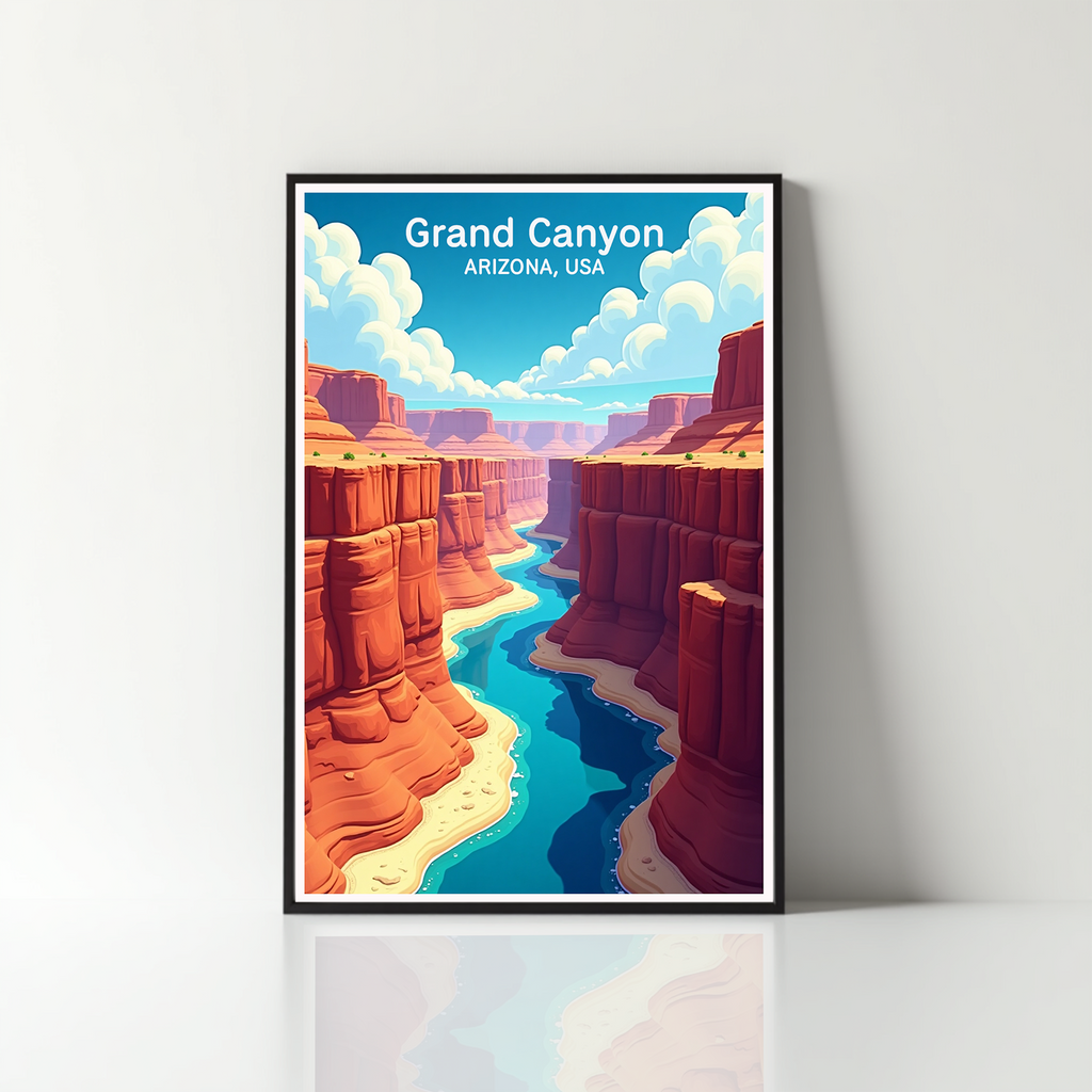 Grand Canyon Arizona Landscape Art Print | Digital Download