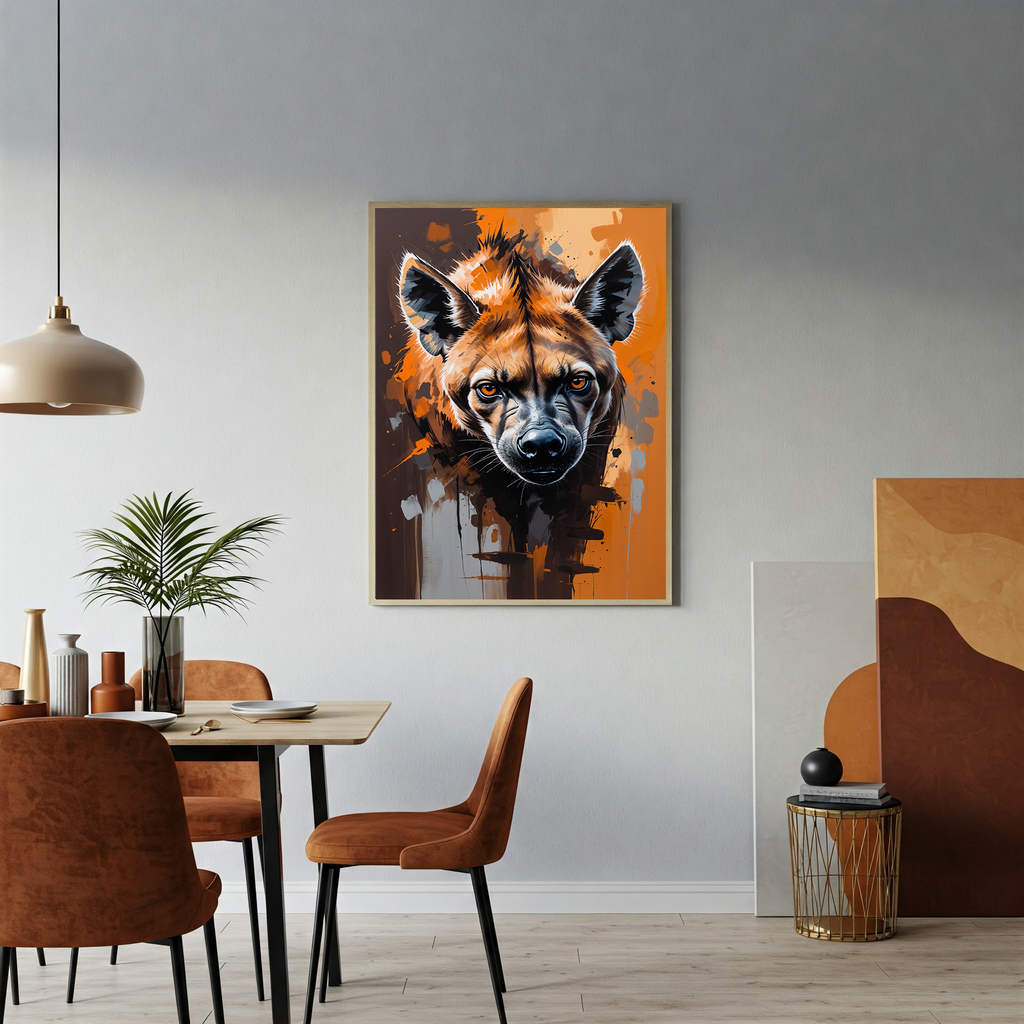 Abstract Hyena II Wall Art | Digital Download