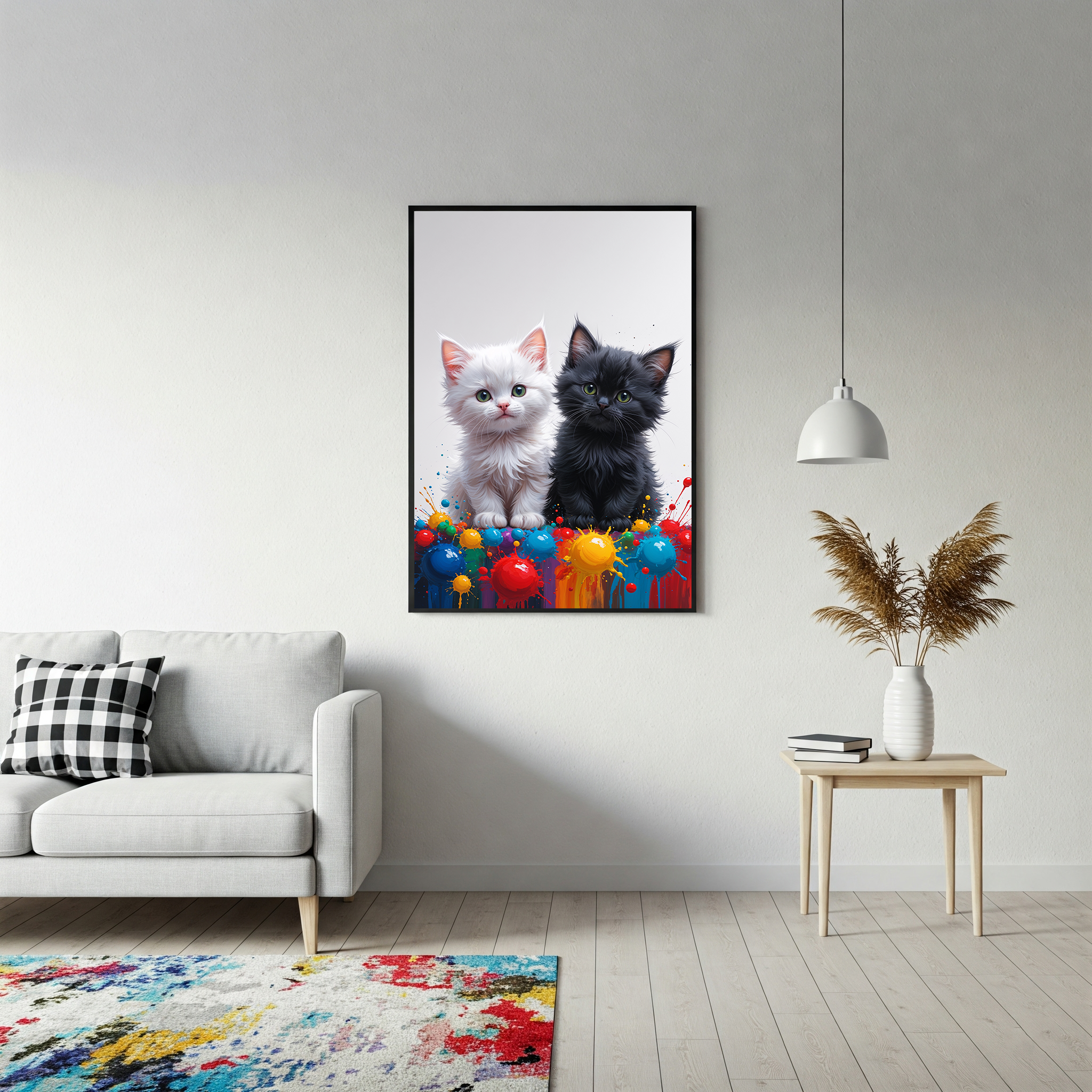 Colorful Kitten Duo Art | Digital Download Print