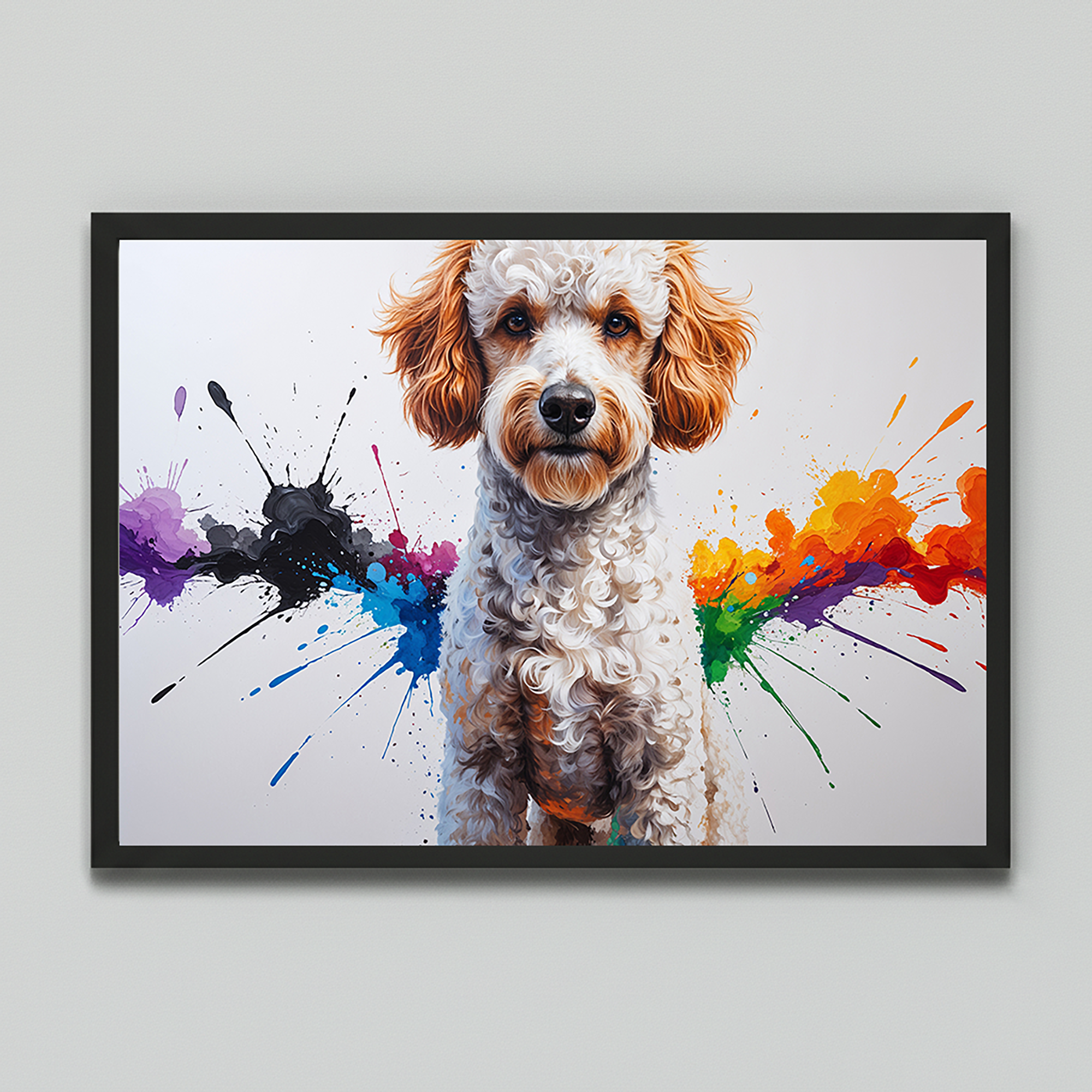 Colorful Poodle Art | Digital Download Print