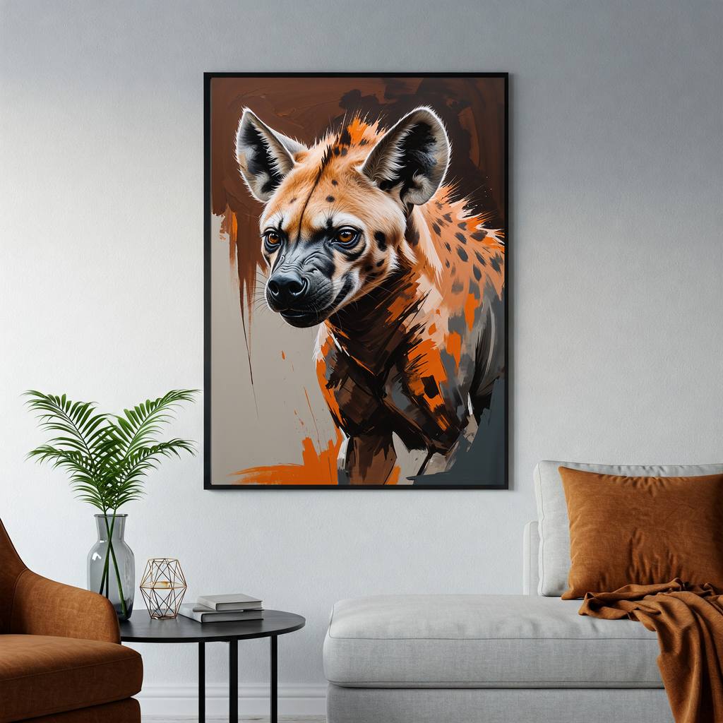 Abstract Hyena Wall Art | Digital Download