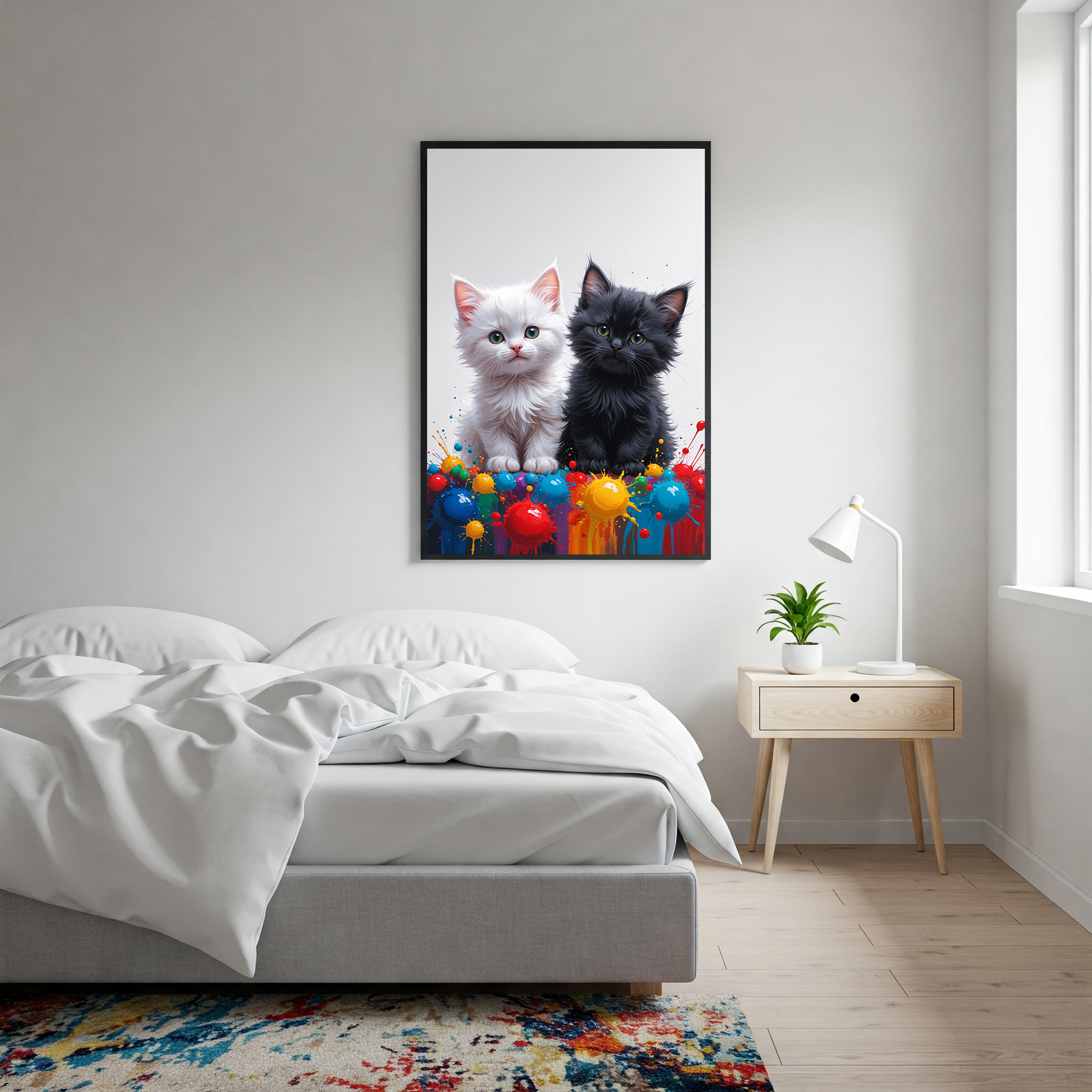 Colorful Kitten Duo Art | Digital Download Print