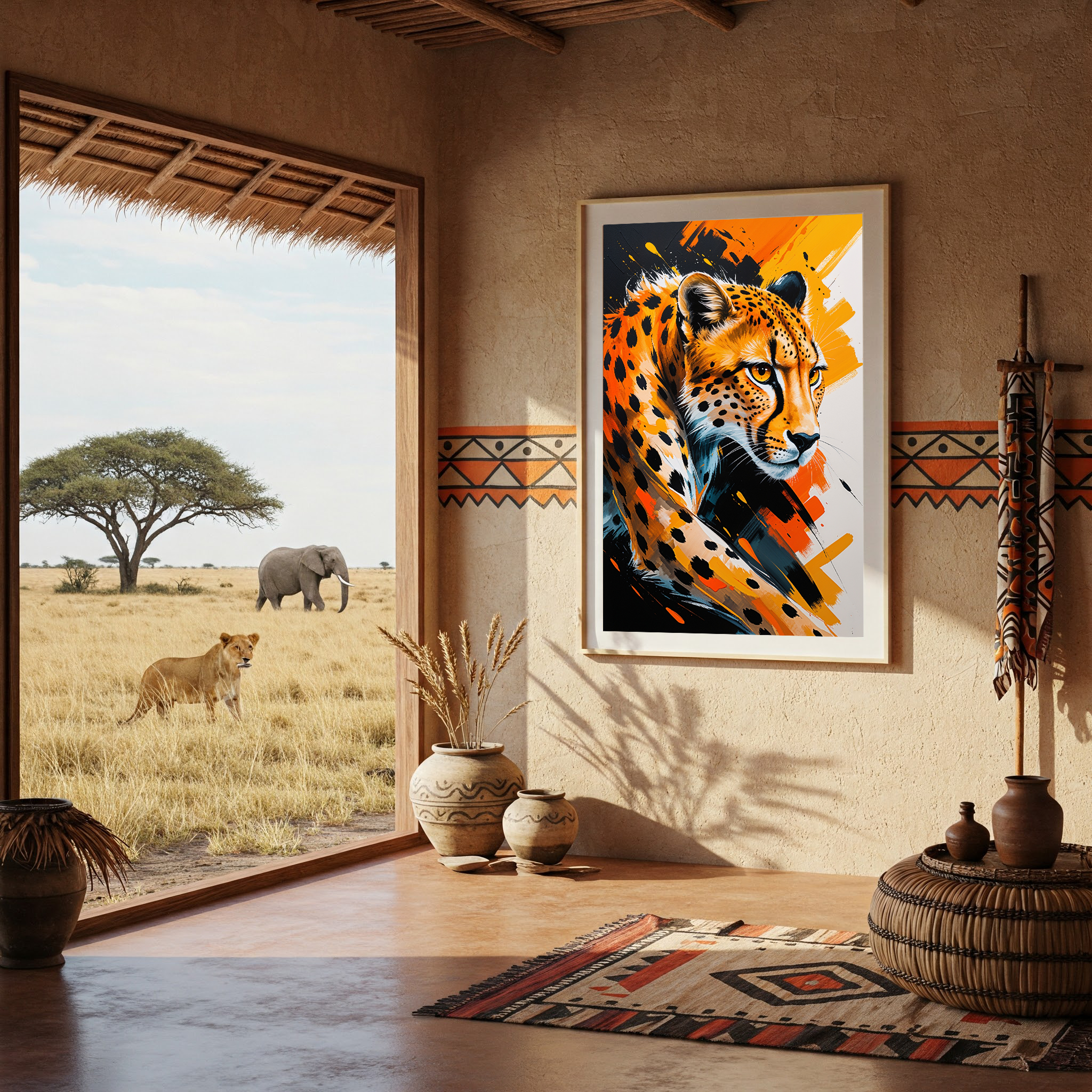 Abstract Cheetah Wall Art II | Digital Download