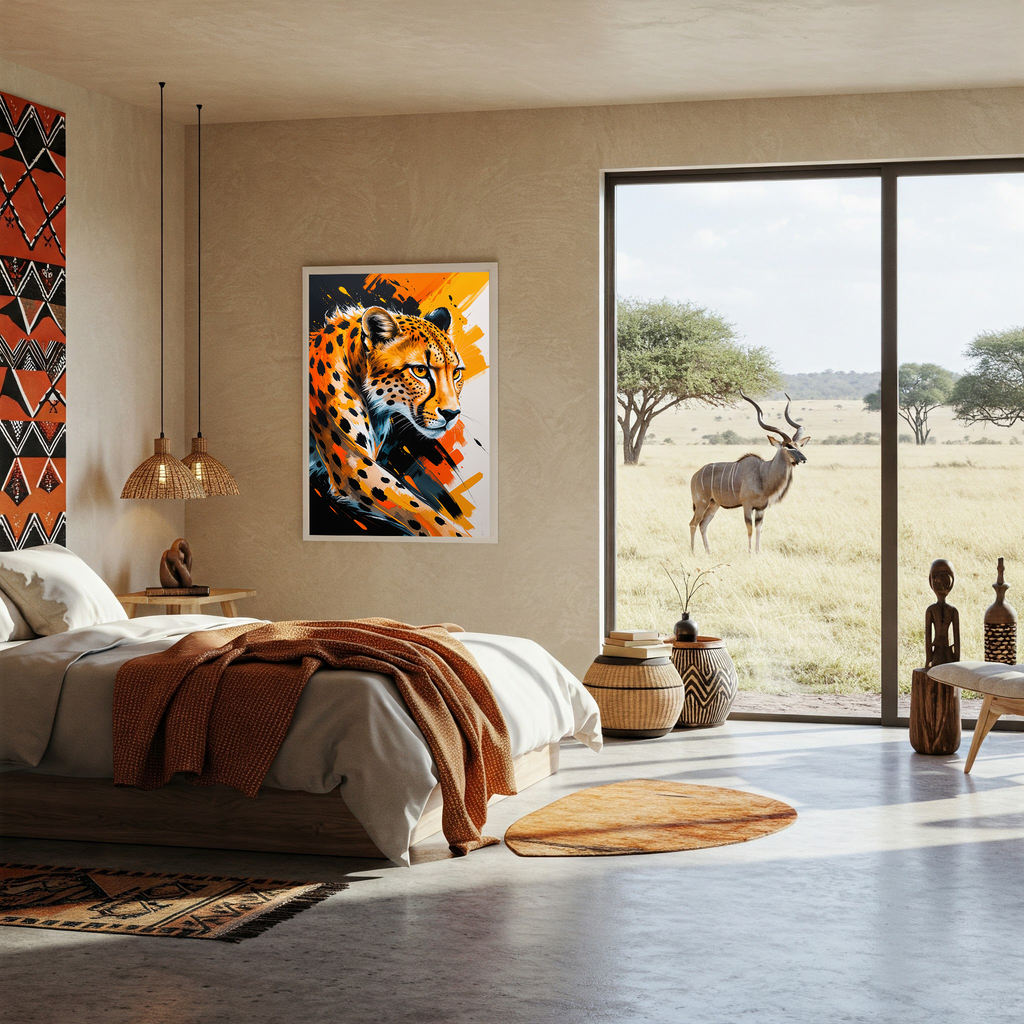 Abstract Cheetah Wall Art | Digital Download