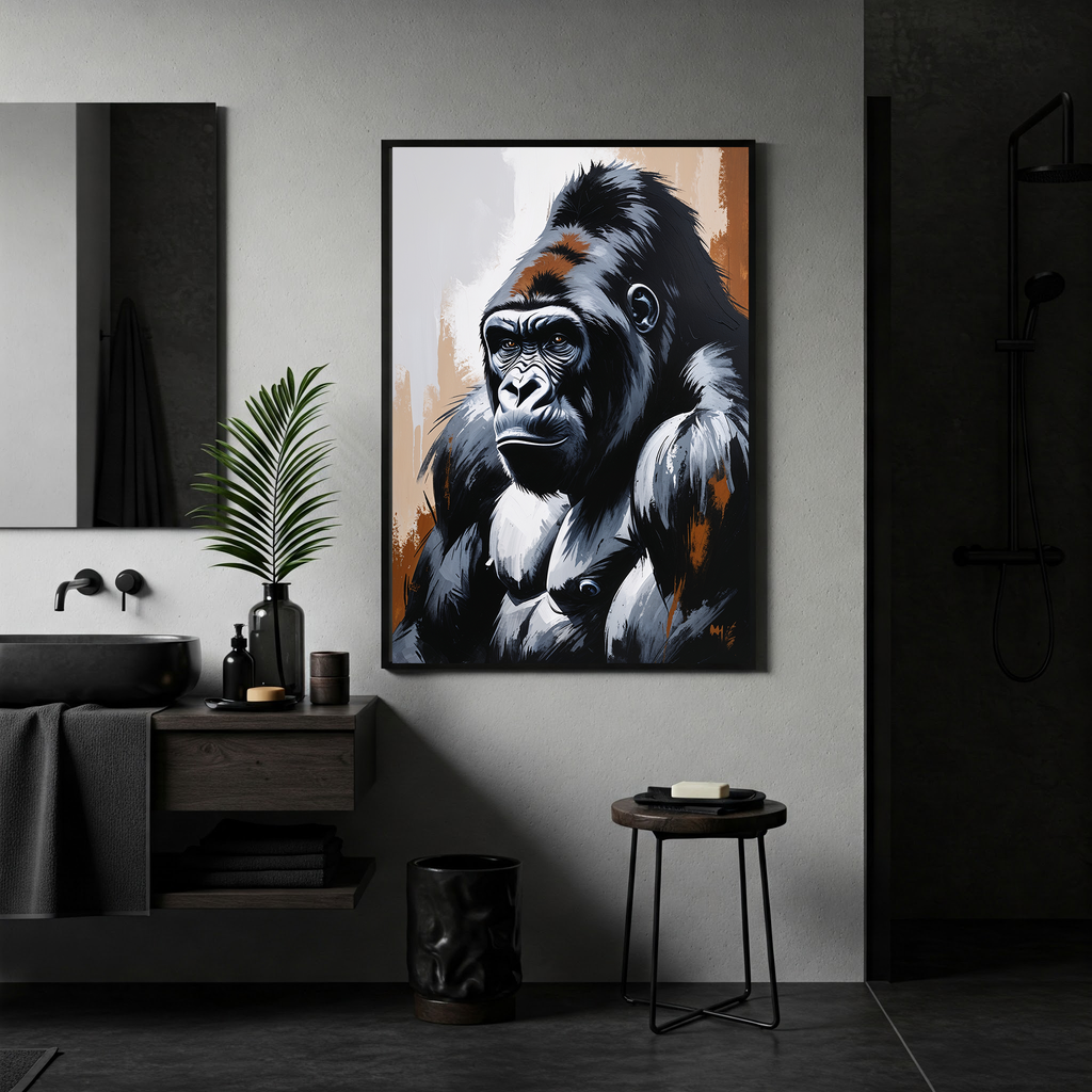 Abstract Gorilla II Art Print | Digital Download