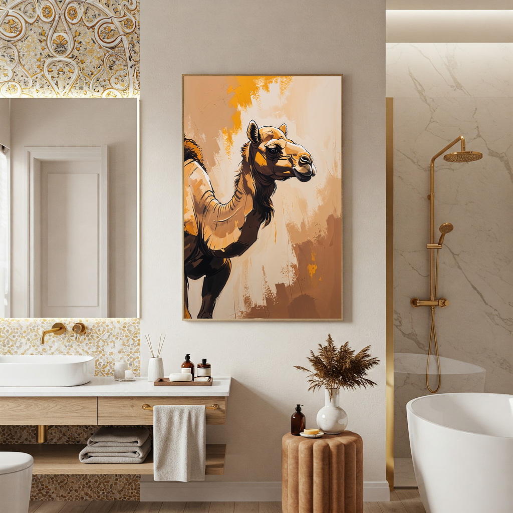 Abstract Camel Wall Art II | Digital Download