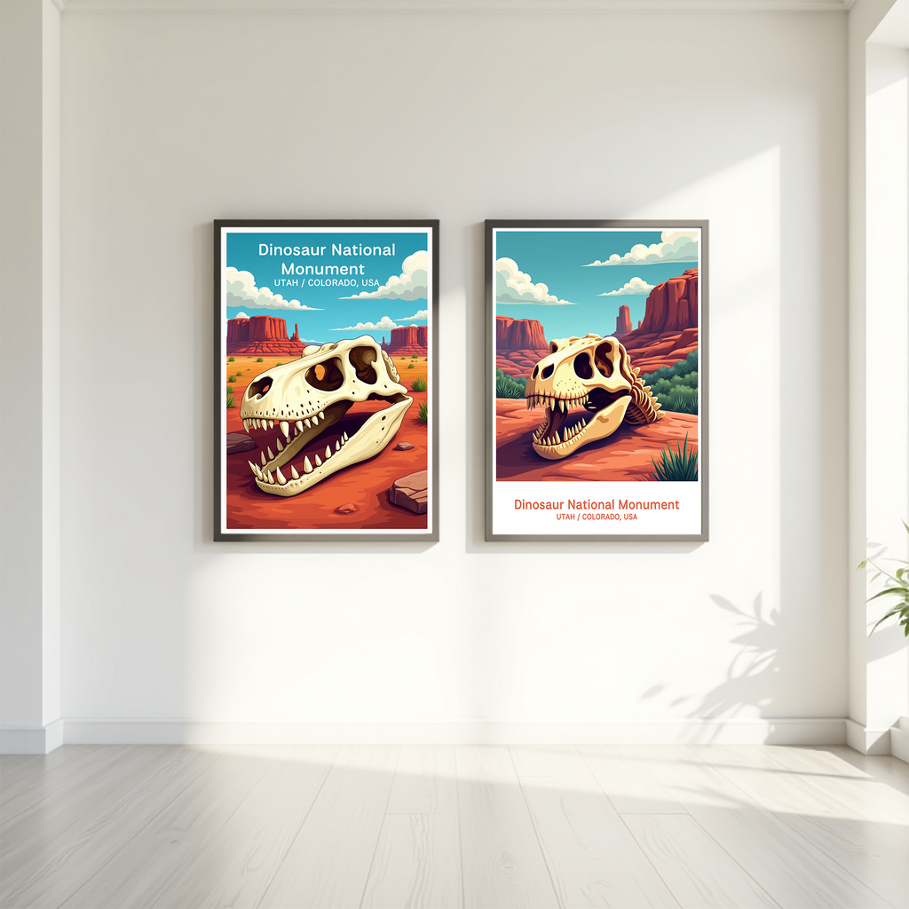 Dinosaur National Monument Digital Print | Utah Colorado Fossil Art