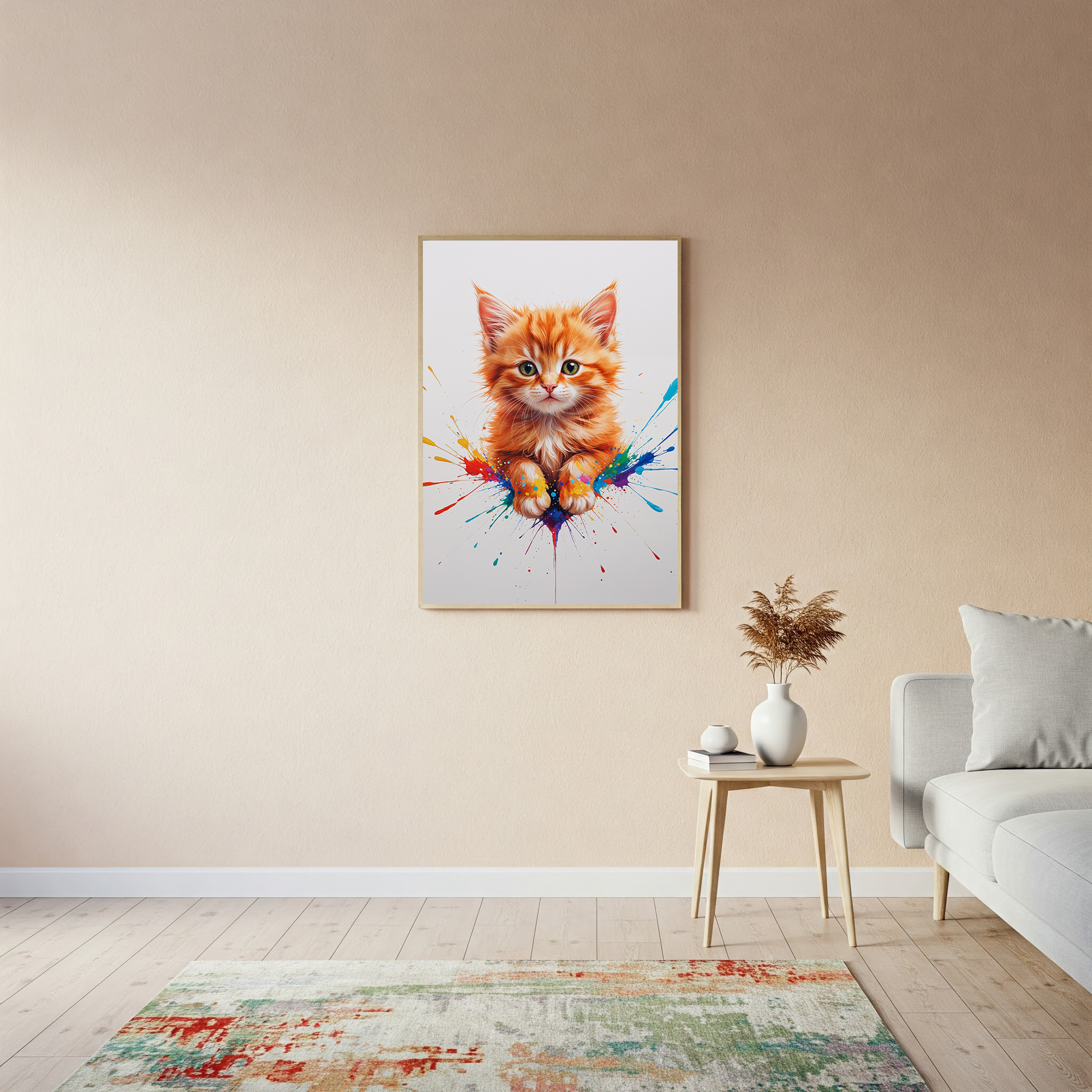 Colorful Kitten Paws Art | Digital Download Print