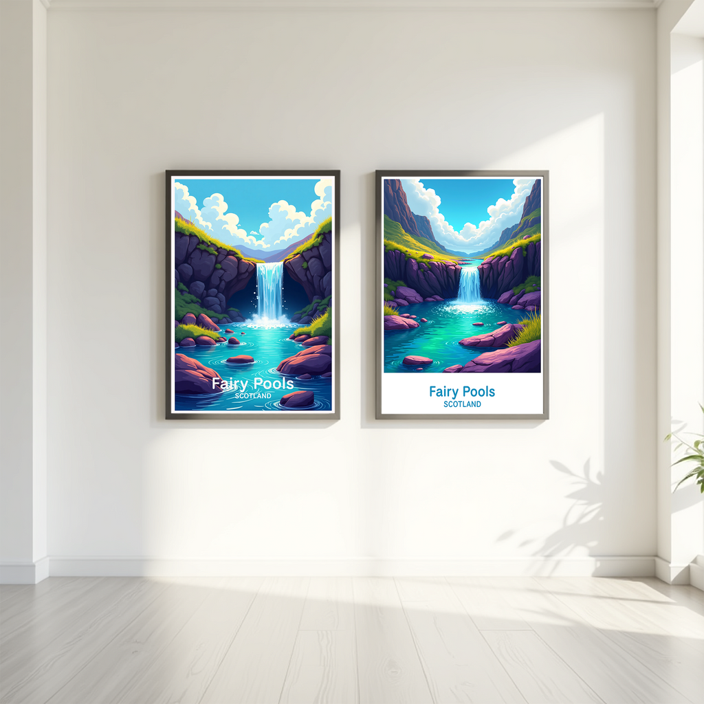 Fairy Pools Scotland Landscape Art Print | Digital Download