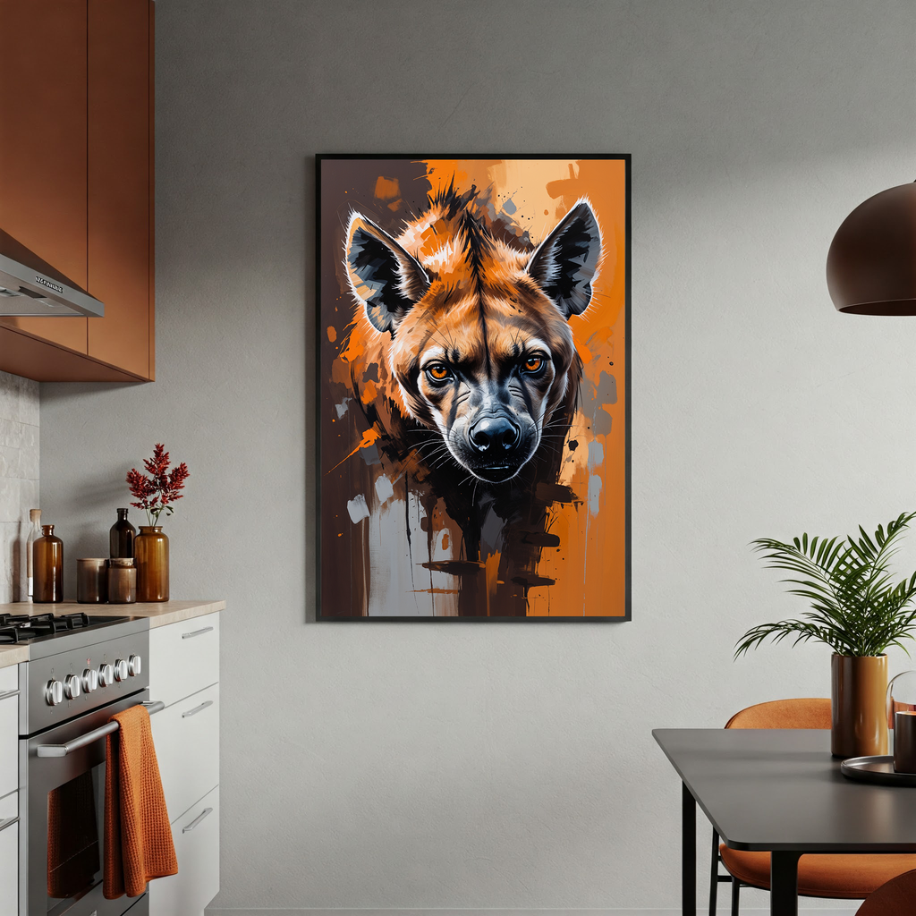 Abstract Hyena II Wall Art | Digital Download
