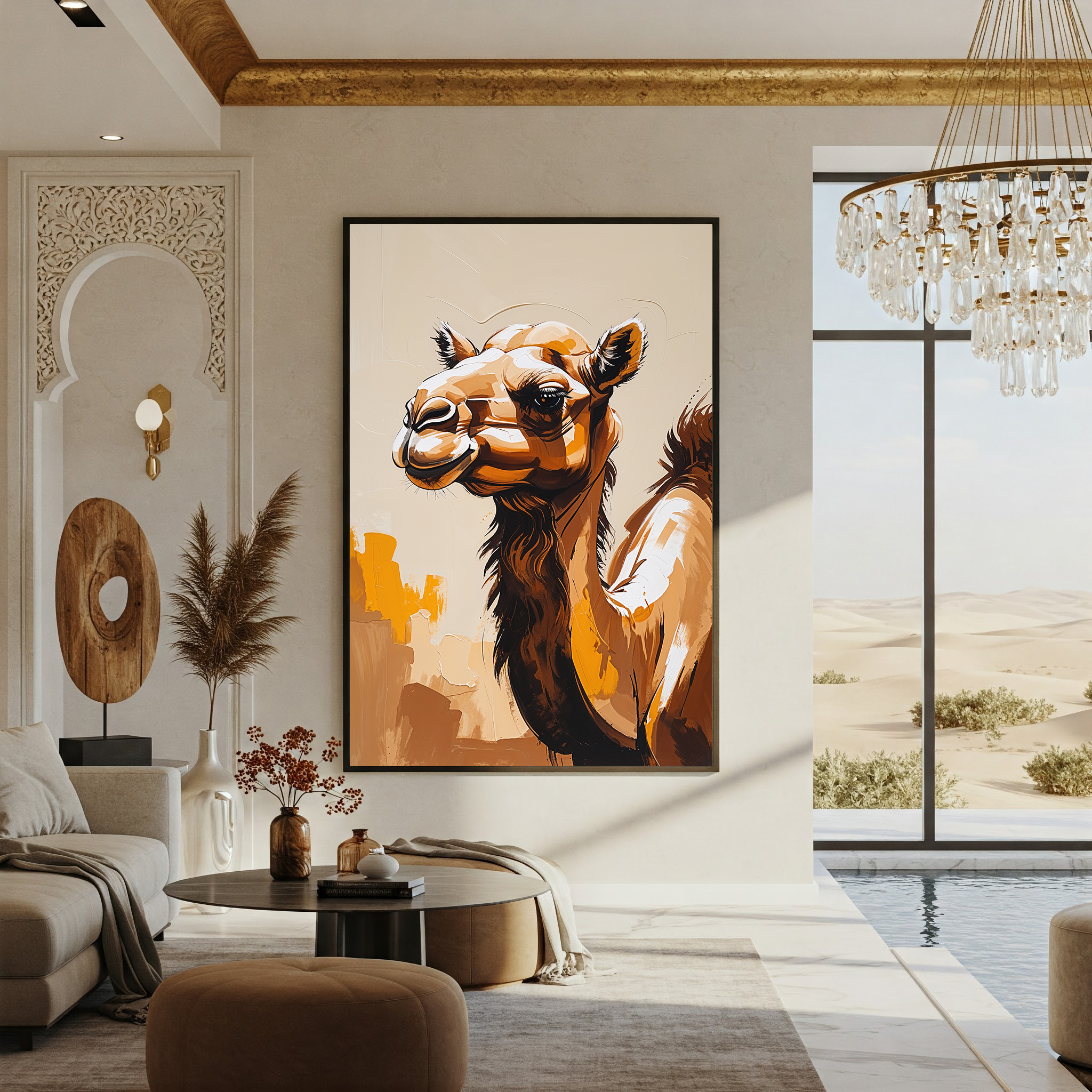 Abstract Camel Wall Art | Digital Download