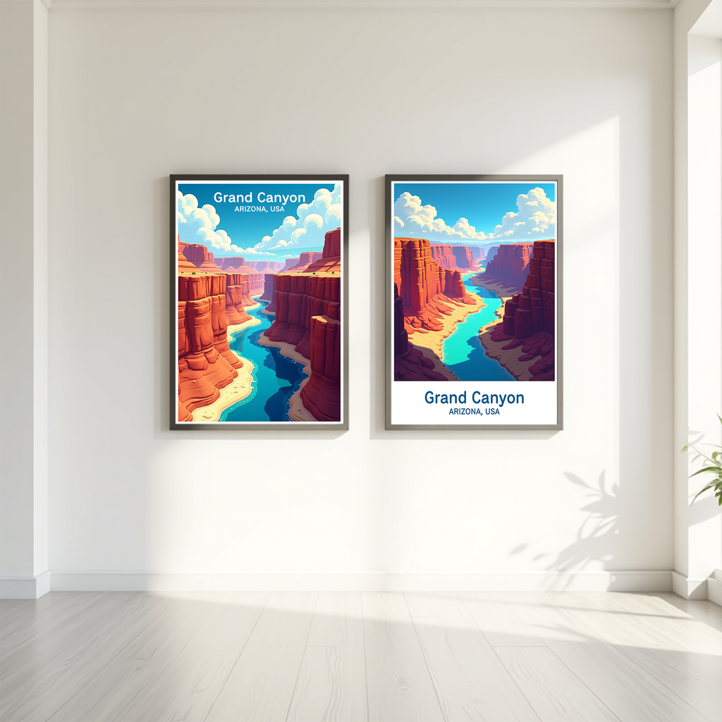 Grand Canyon Arizona Landscape Art Print | Digital Download