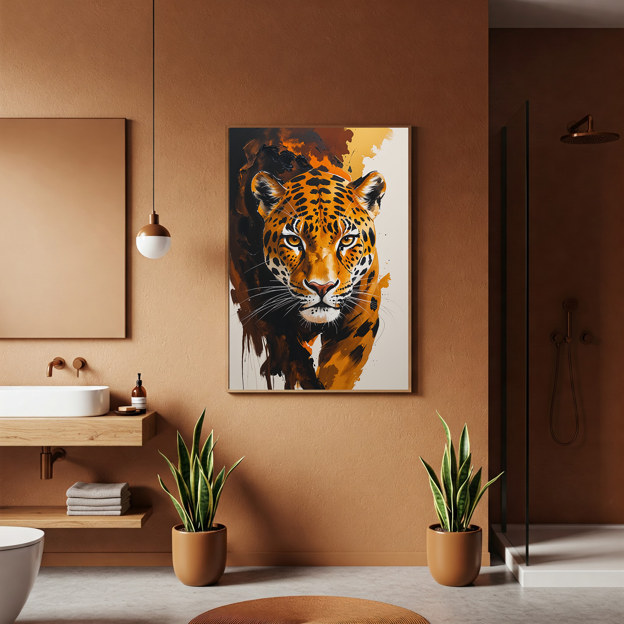 Abstract Jaguar Wall Art | Digital Download