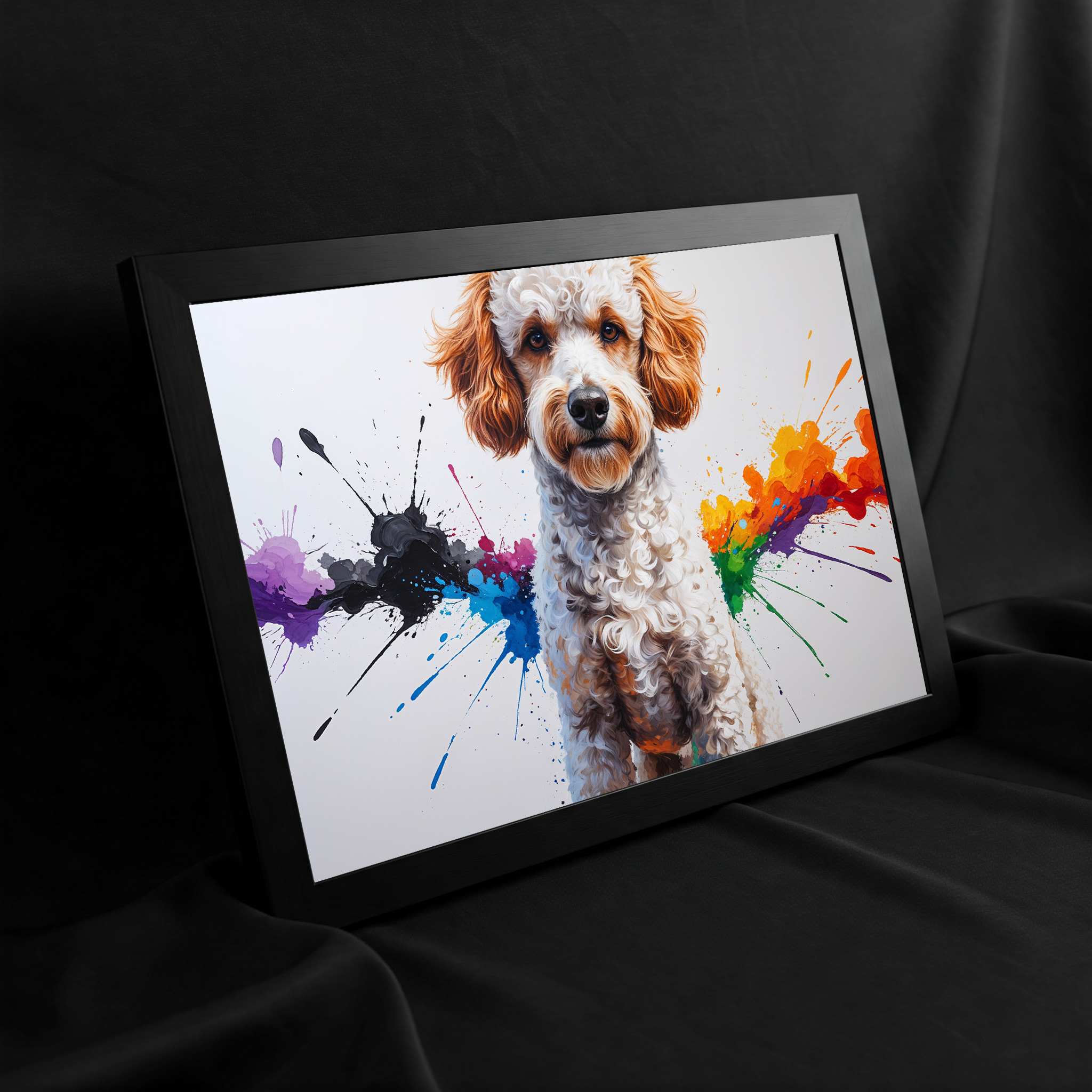 Colorful Poodle Art | Digital Download Print